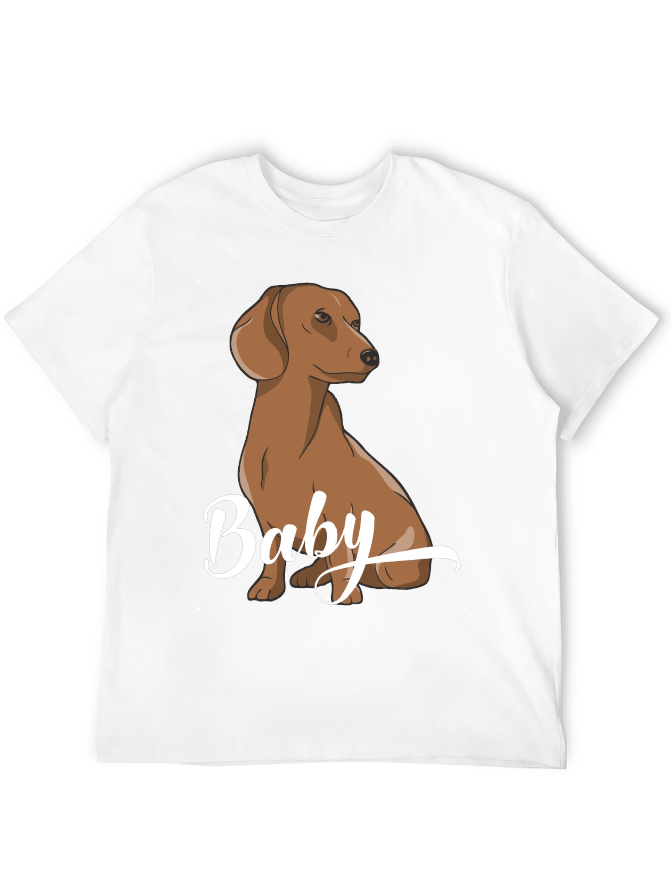 Black Dachshund Baby Graphic Tee, Black view 12