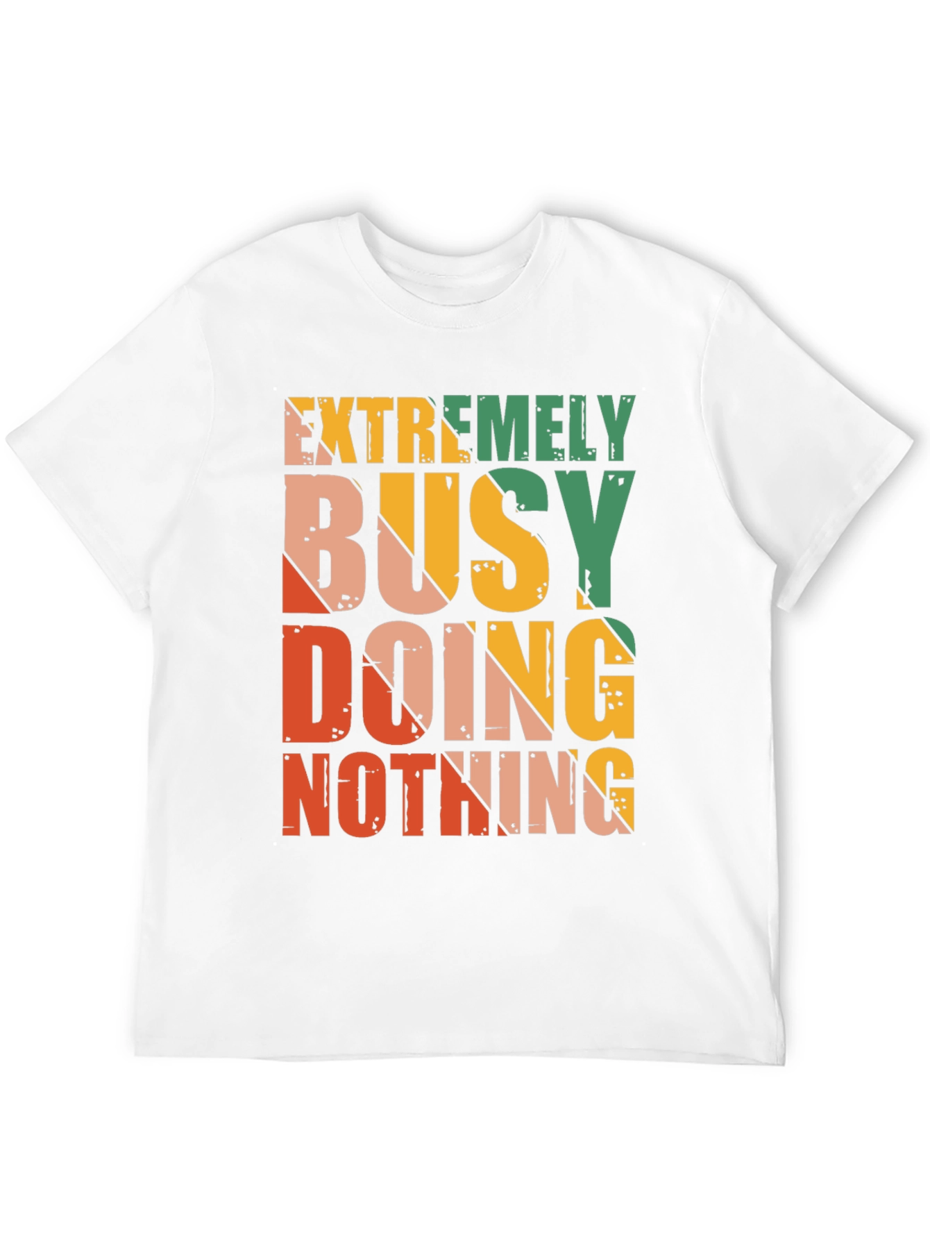 Black Extremely Busy Doing Nothing Graphic Tee view 12