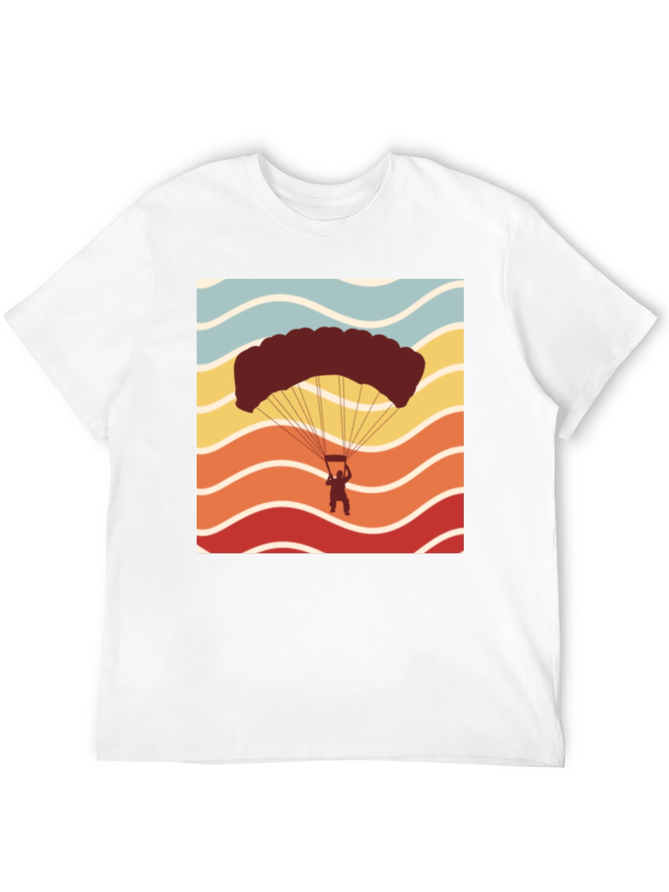 Black Retro Skydiving T-Shirt - Adventure Seeker Tee view 12