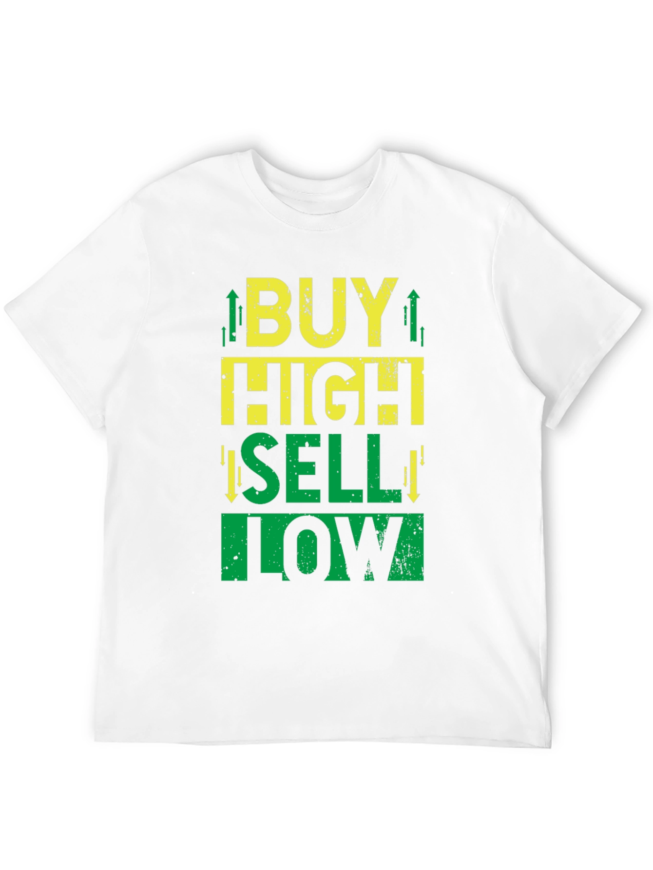 Black Buy High Sell Low T-Shirt - Stock Market Trader Tee view 12
