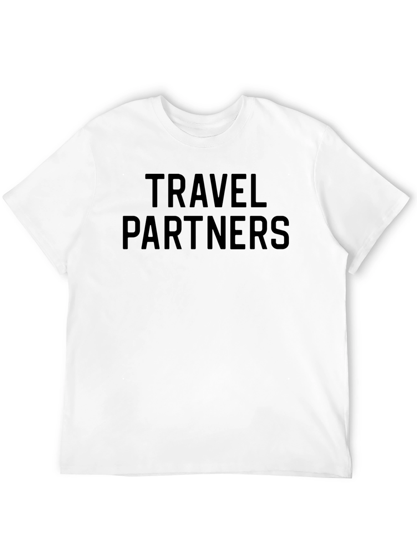 Black Travel Partners Graphic Tee - Black Crew Neck T-Shirt view 12
