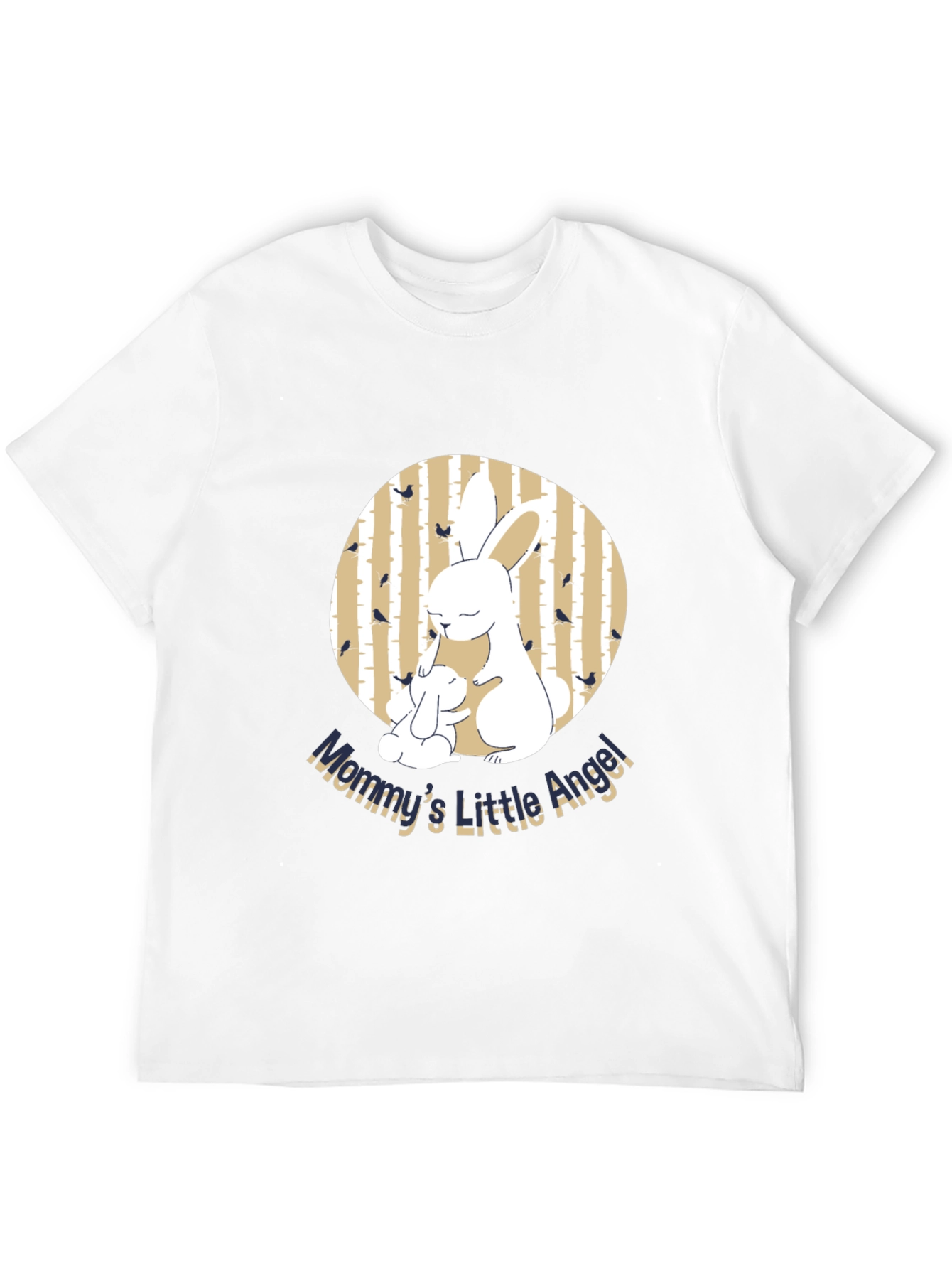 Black Mommy & Baby Bunny Graphic Tee - Adorable Family Shirt view 12