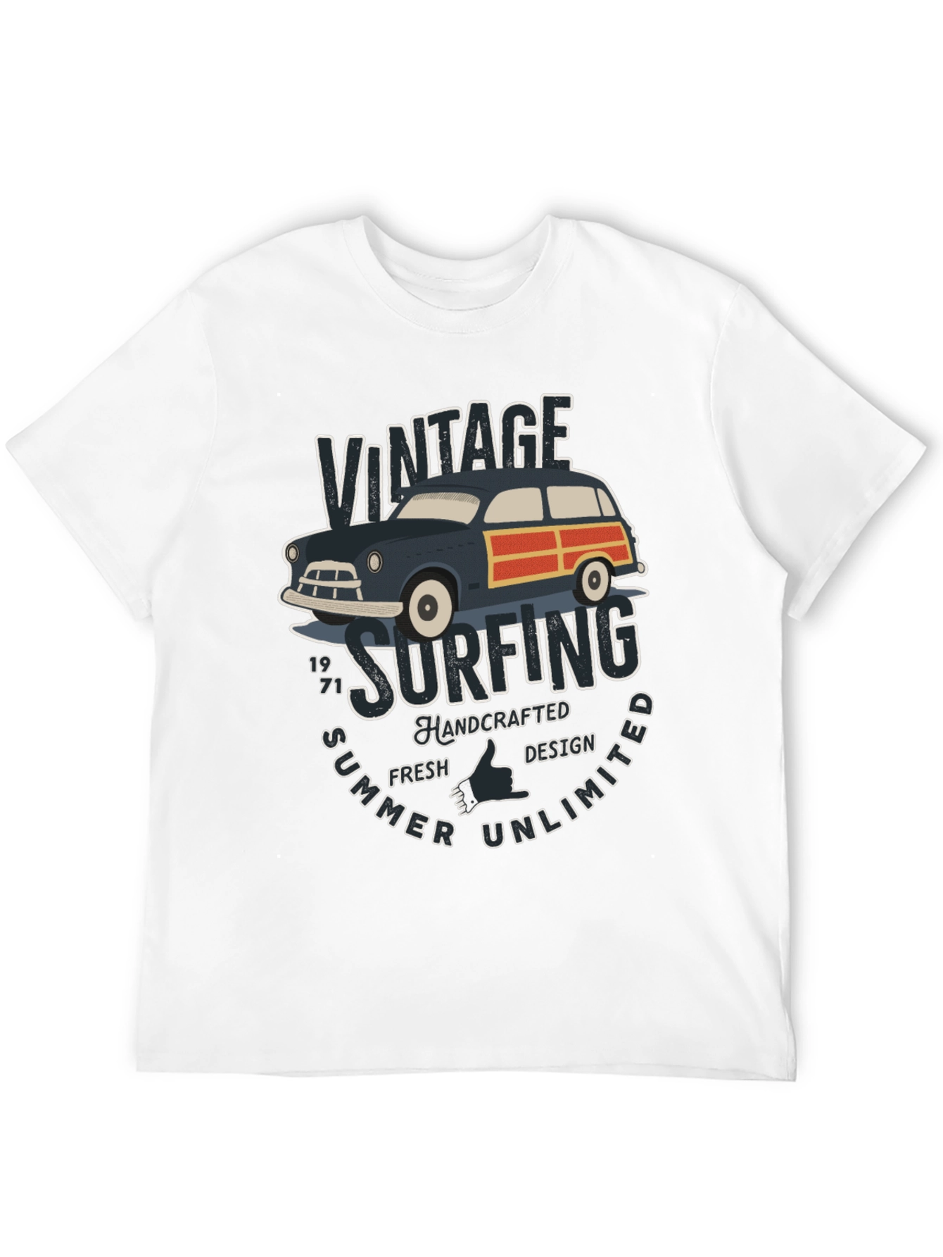 Black Vintage Surfing T-Shirt - Summer Unlimited view 12