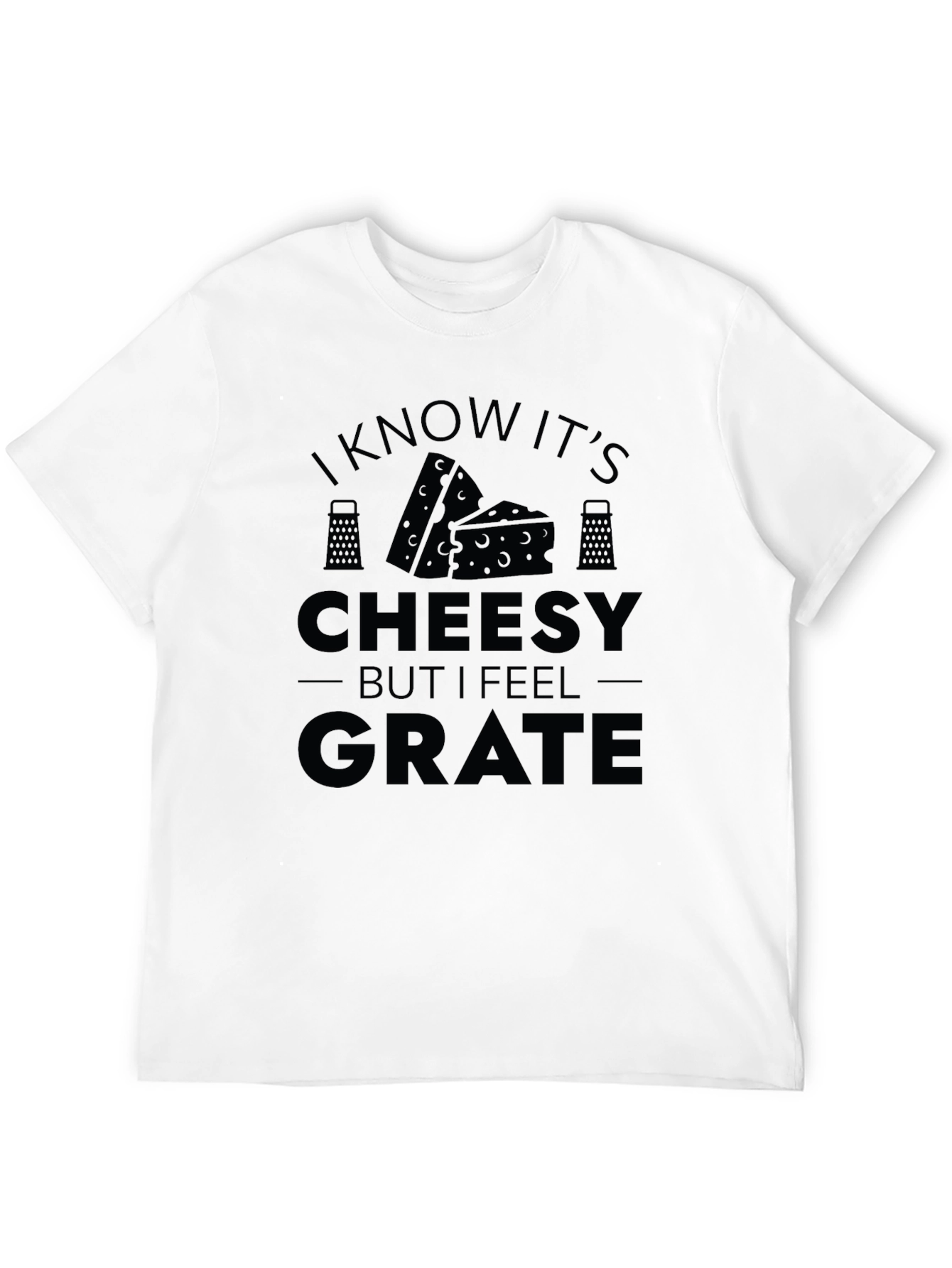 Black Funny Cheesy Grate T-Shirt view 12