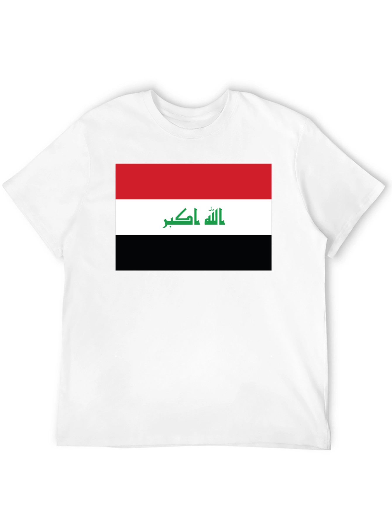 Black Iraq Flag T-Shirt - Show Your Pride view 12