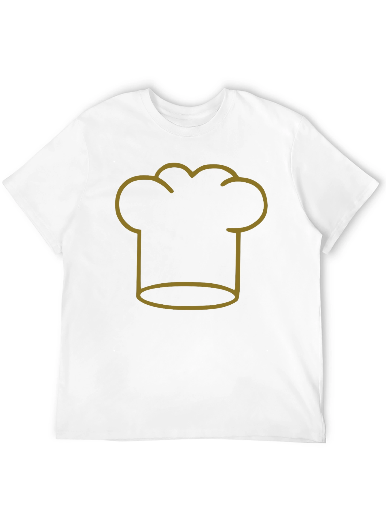 Black Chef Hat Outline T-Shirt view 12