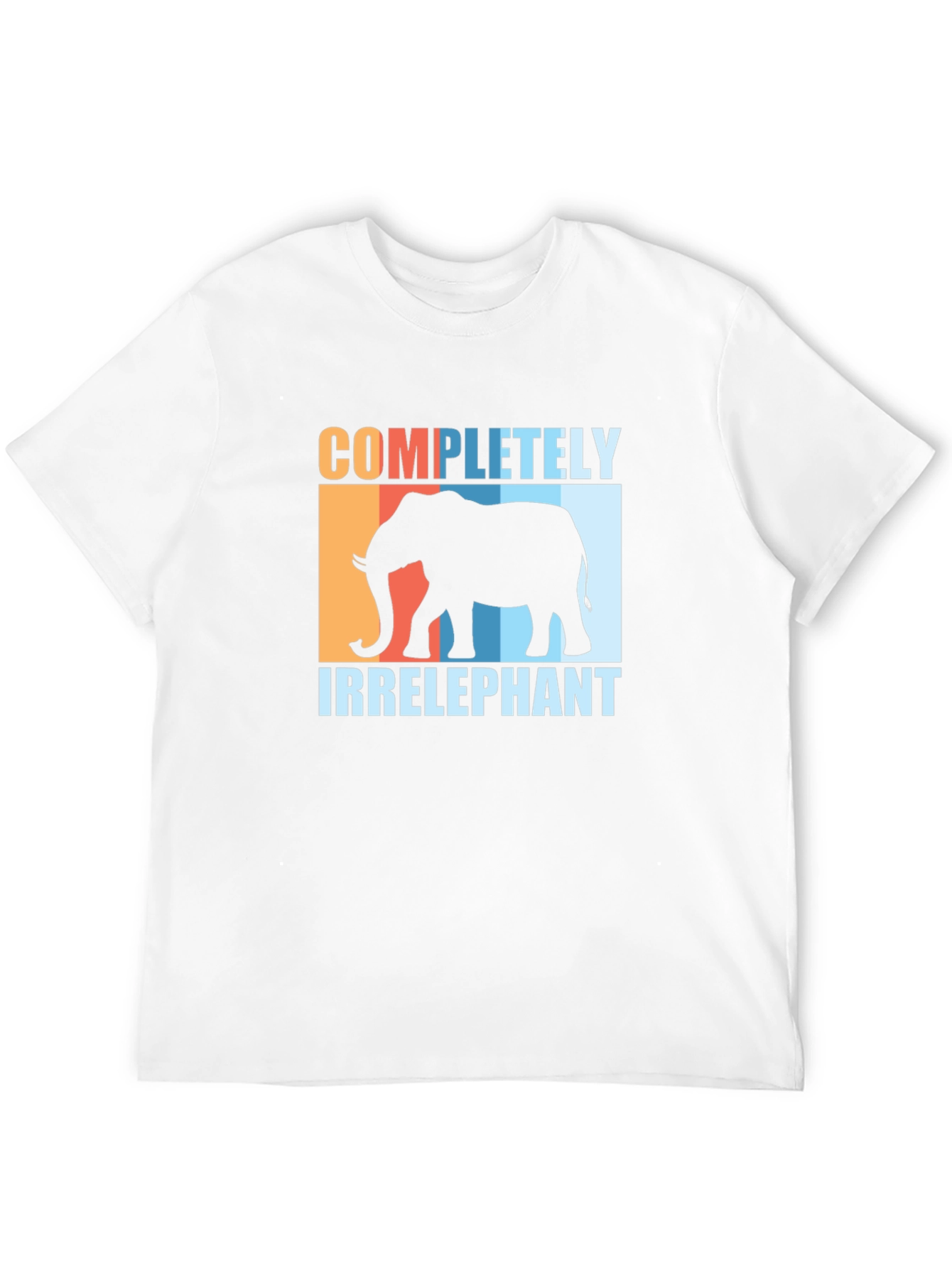 Black Irrelephant T-Shirt - Funny Elephant Graphic Tee view 12