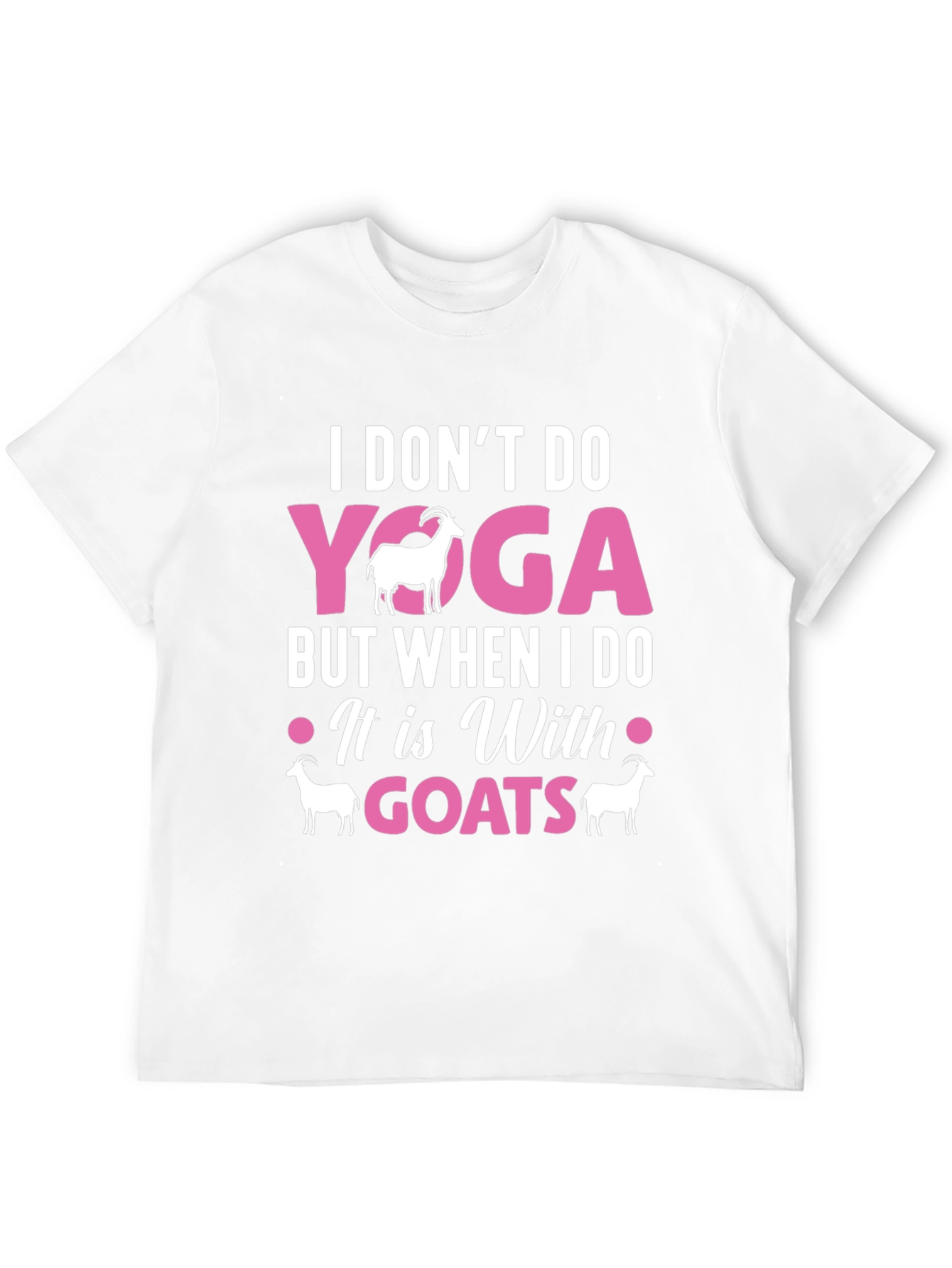 Black Yoga With Goats Graphic Tee view 12