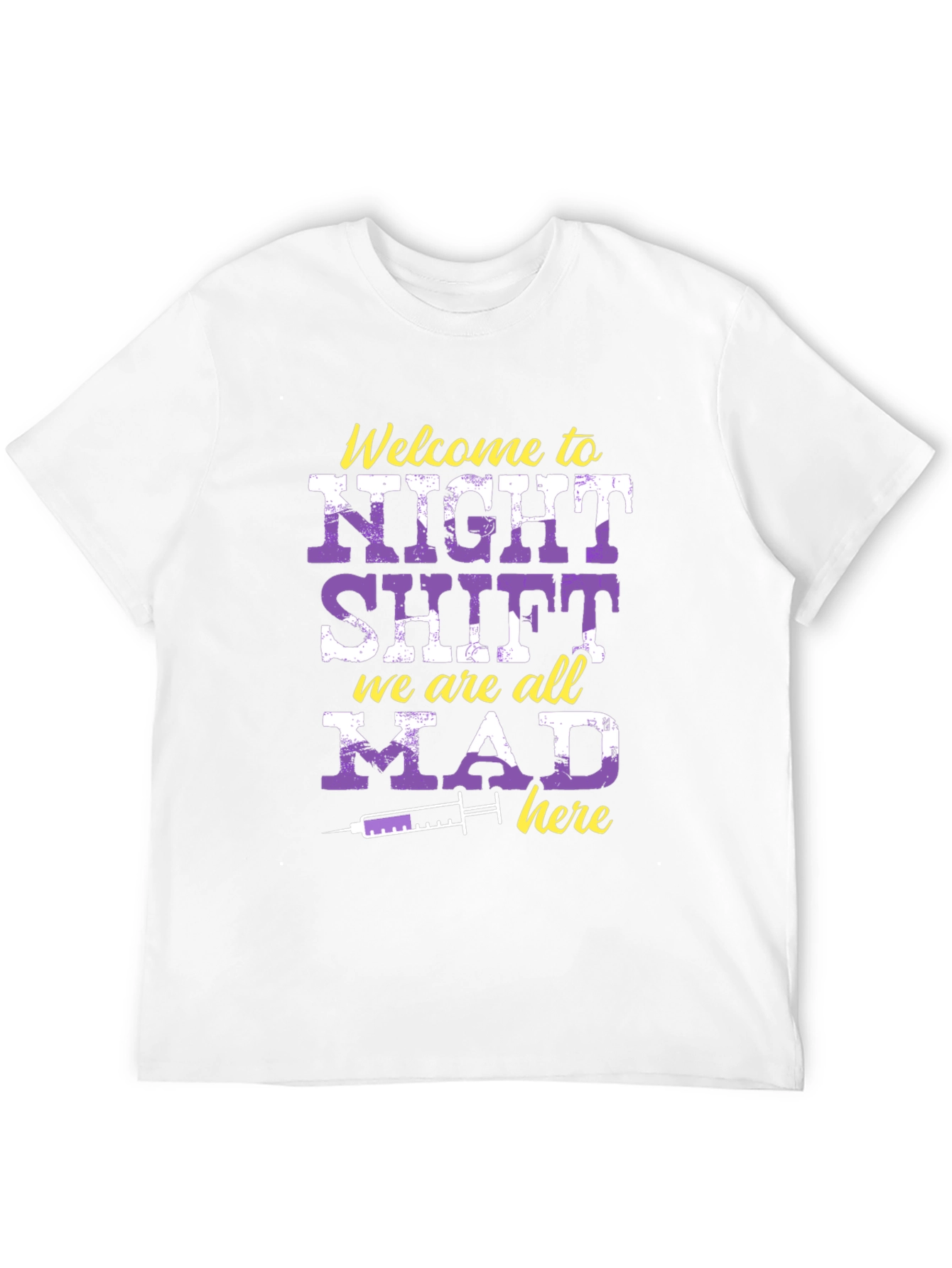 Black Night Shift Nurse T-Shirt - We Are All Mad Here view 12