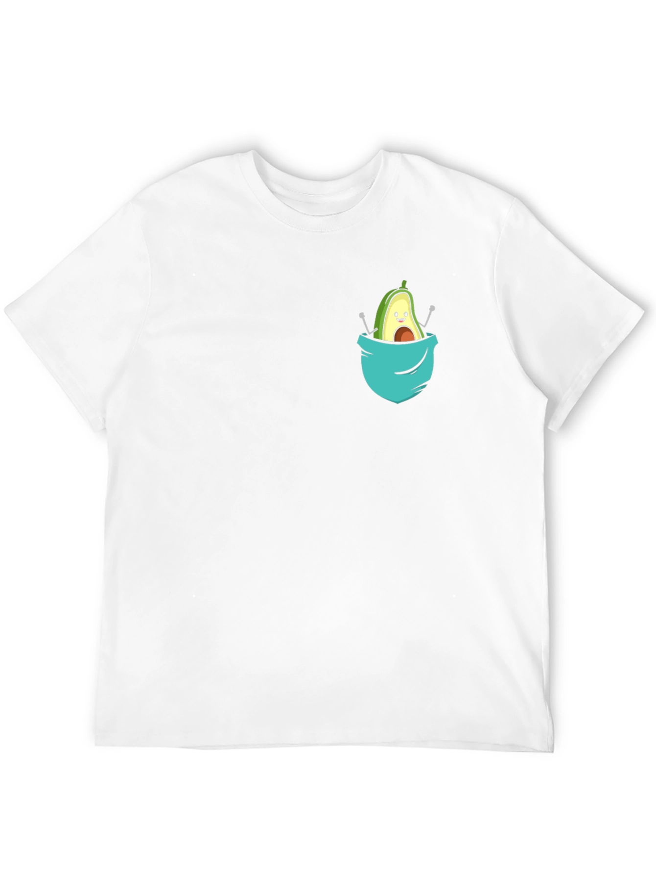 Avocado Pocket Tee - Cute Graphic T-Shirt - 12