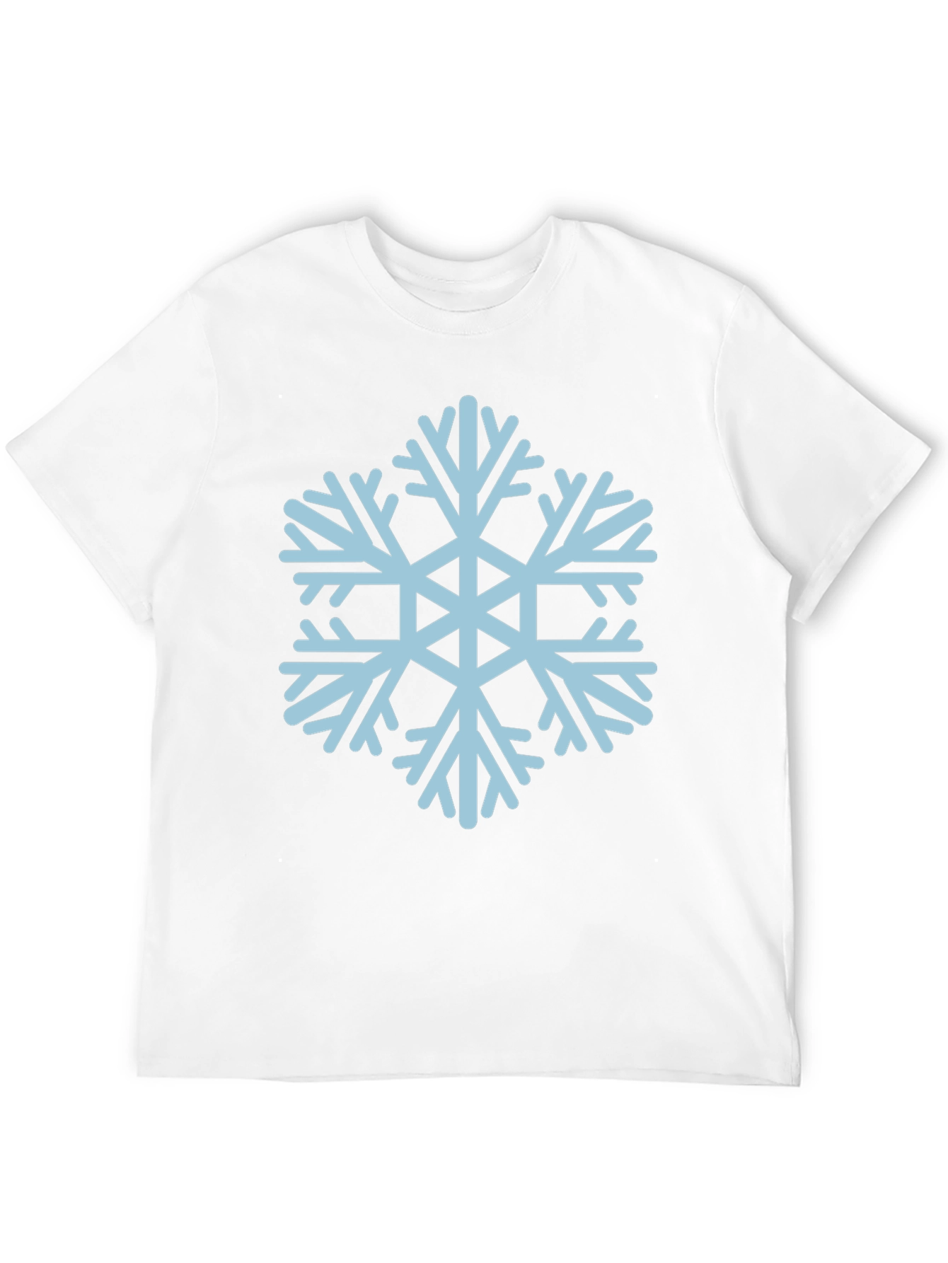 Black Snowflake Graphic Tee - Black Casual T-Shirt view 12
