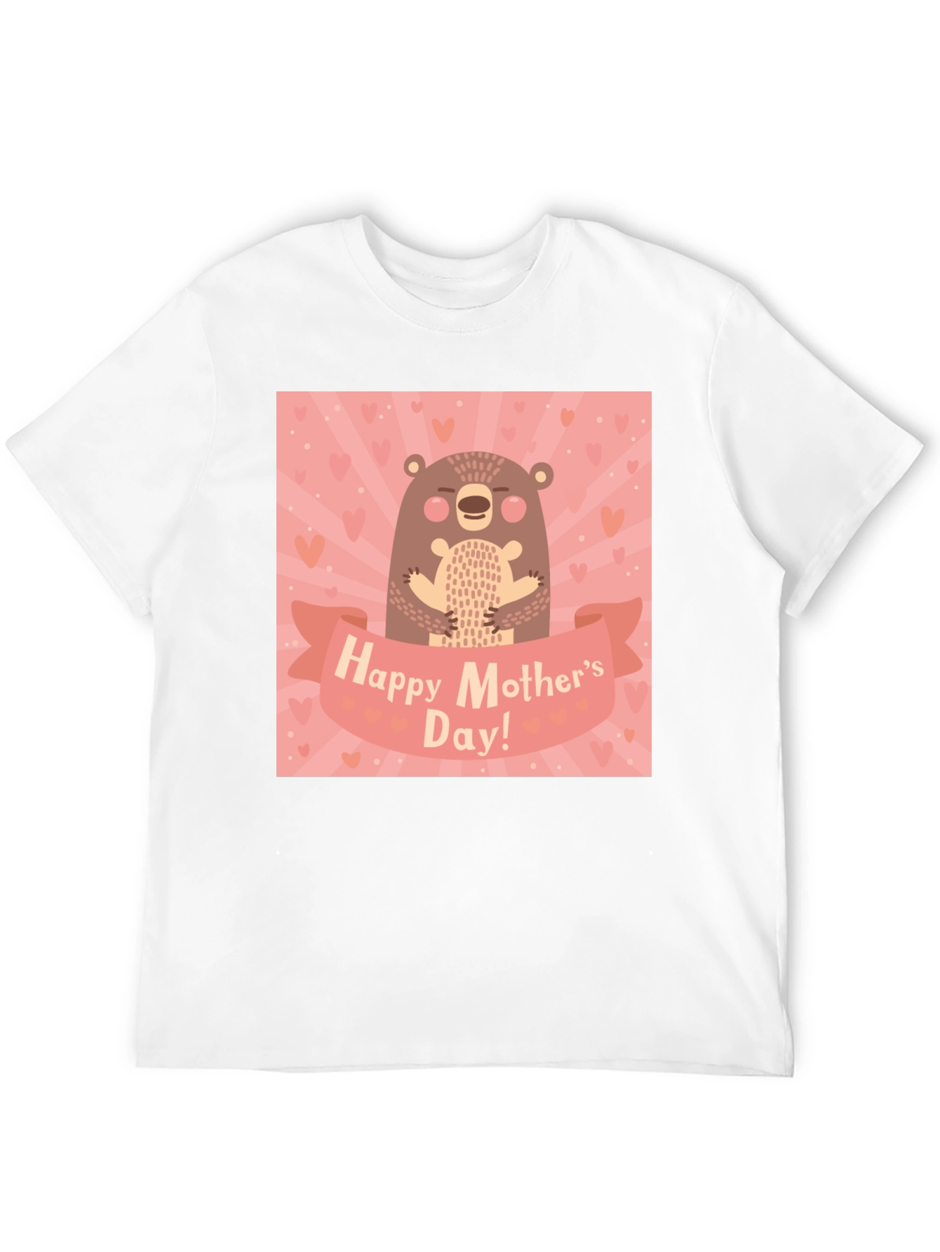 Black Happy Mother's Day Bear Graphic Tee view 12