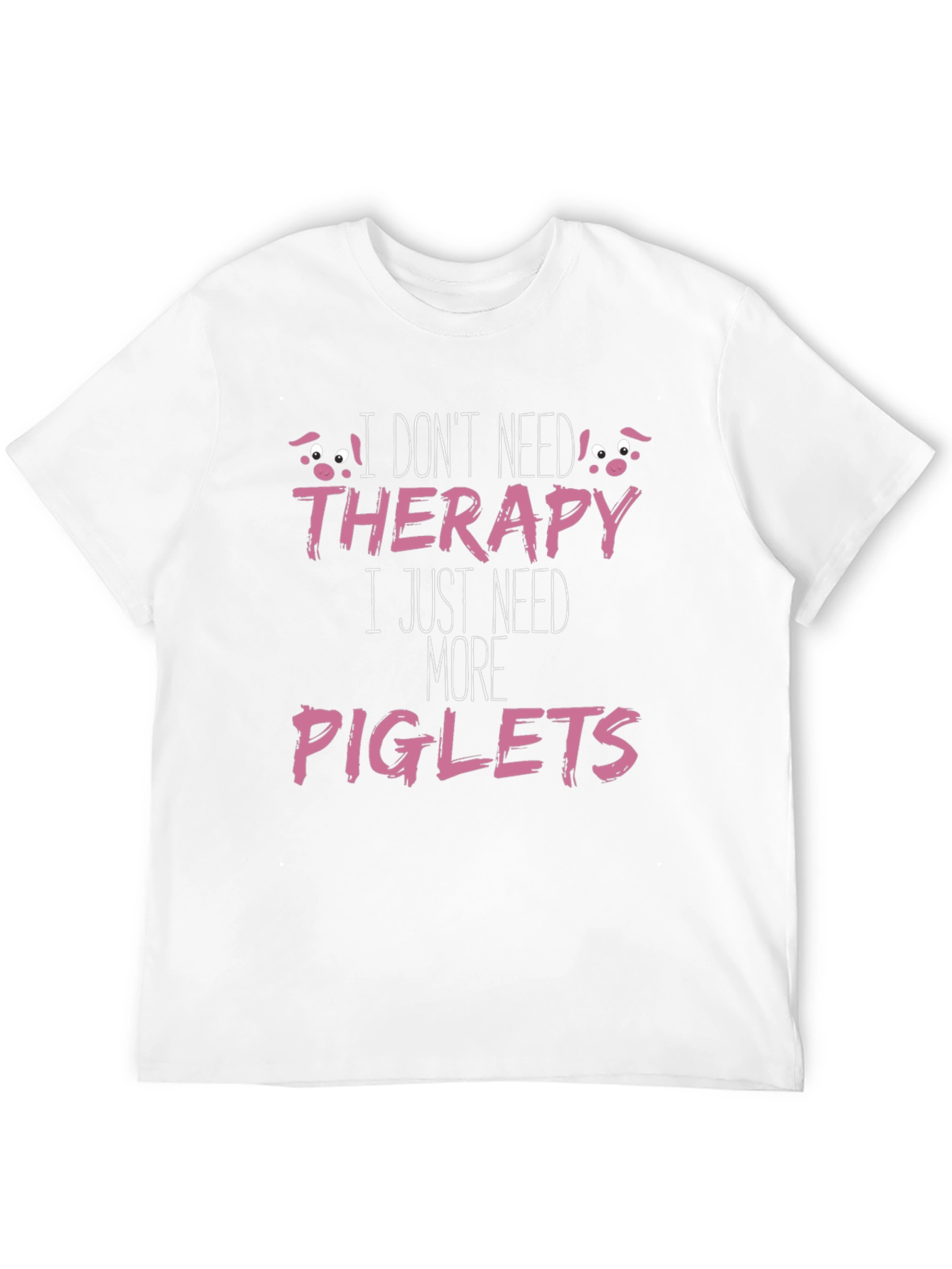 Black Funny Piglets T-Shirt - Therapy Alternative view 12
