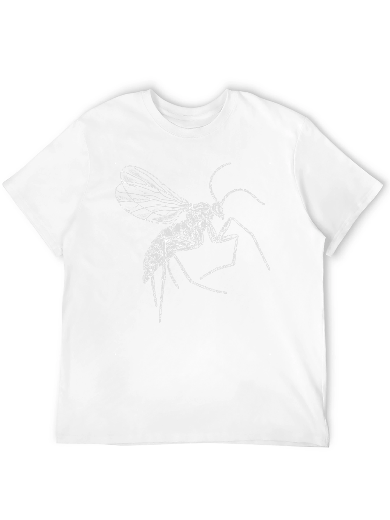 Black Insect Graphic Tee - Black Cotton T-Shirt view 12