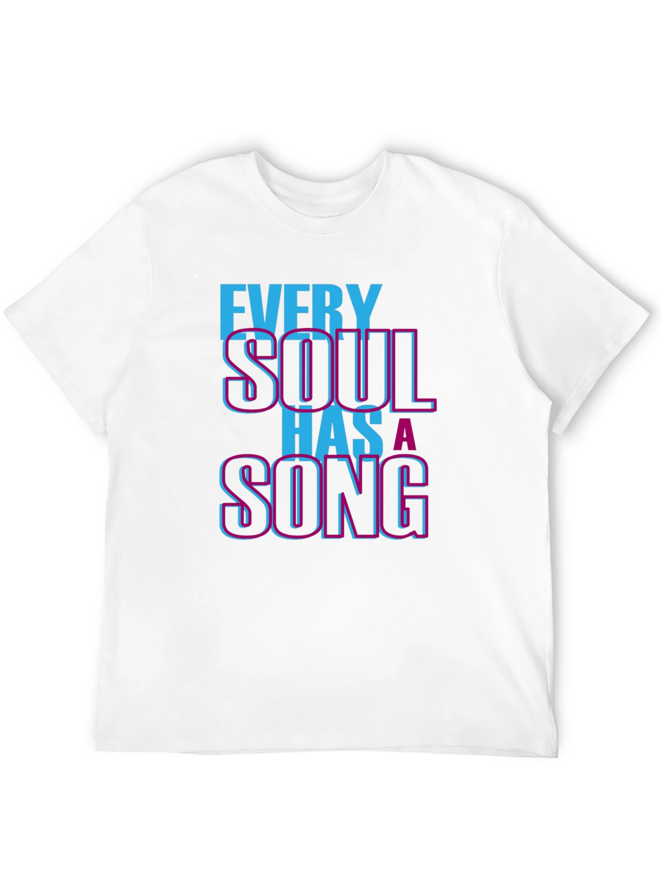 Black Every Soul Has a Song Graphic T-Shirt view 12