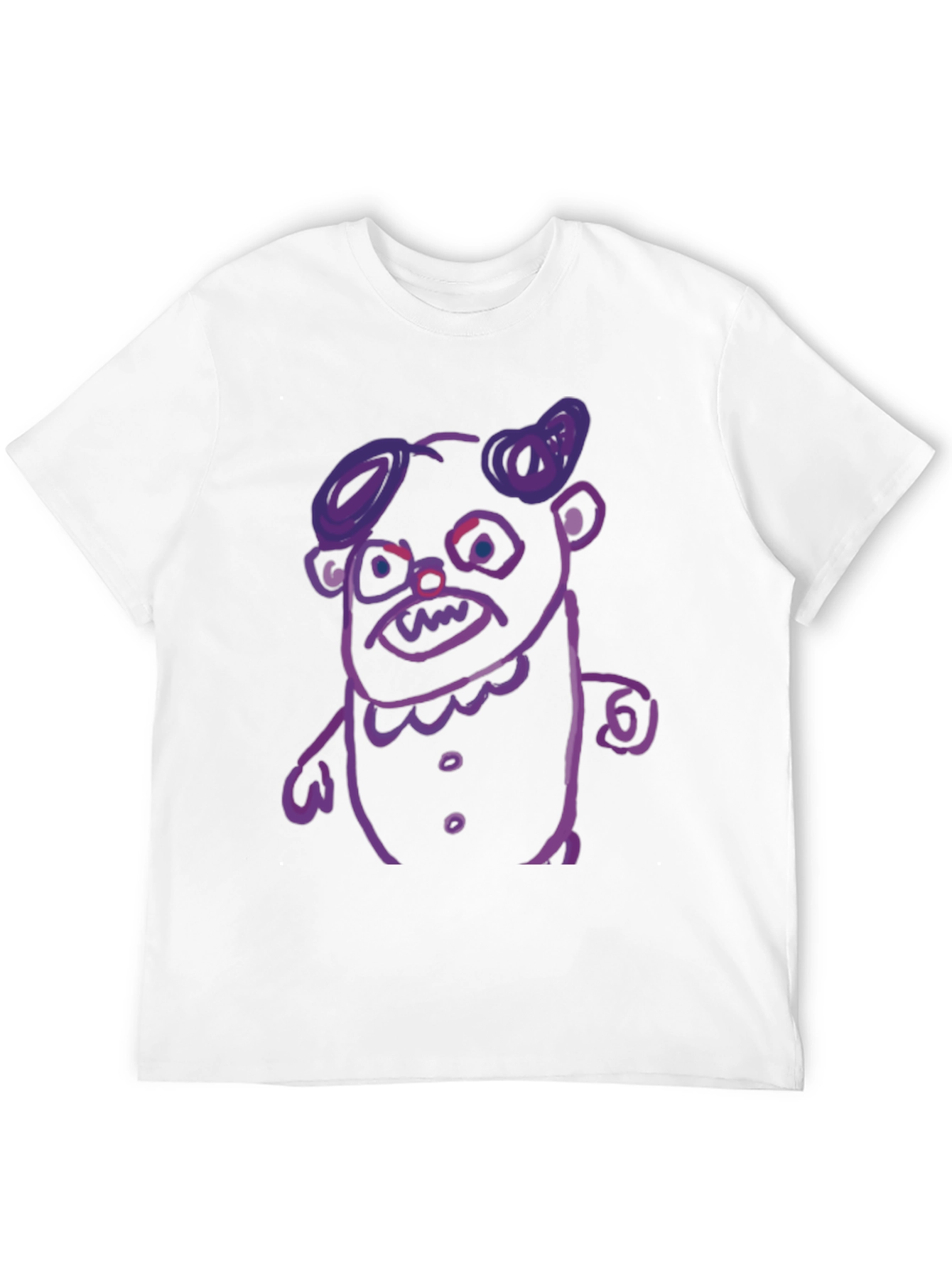 Black Monster Graphic T-Shirt - Black Cotton Tee view 12