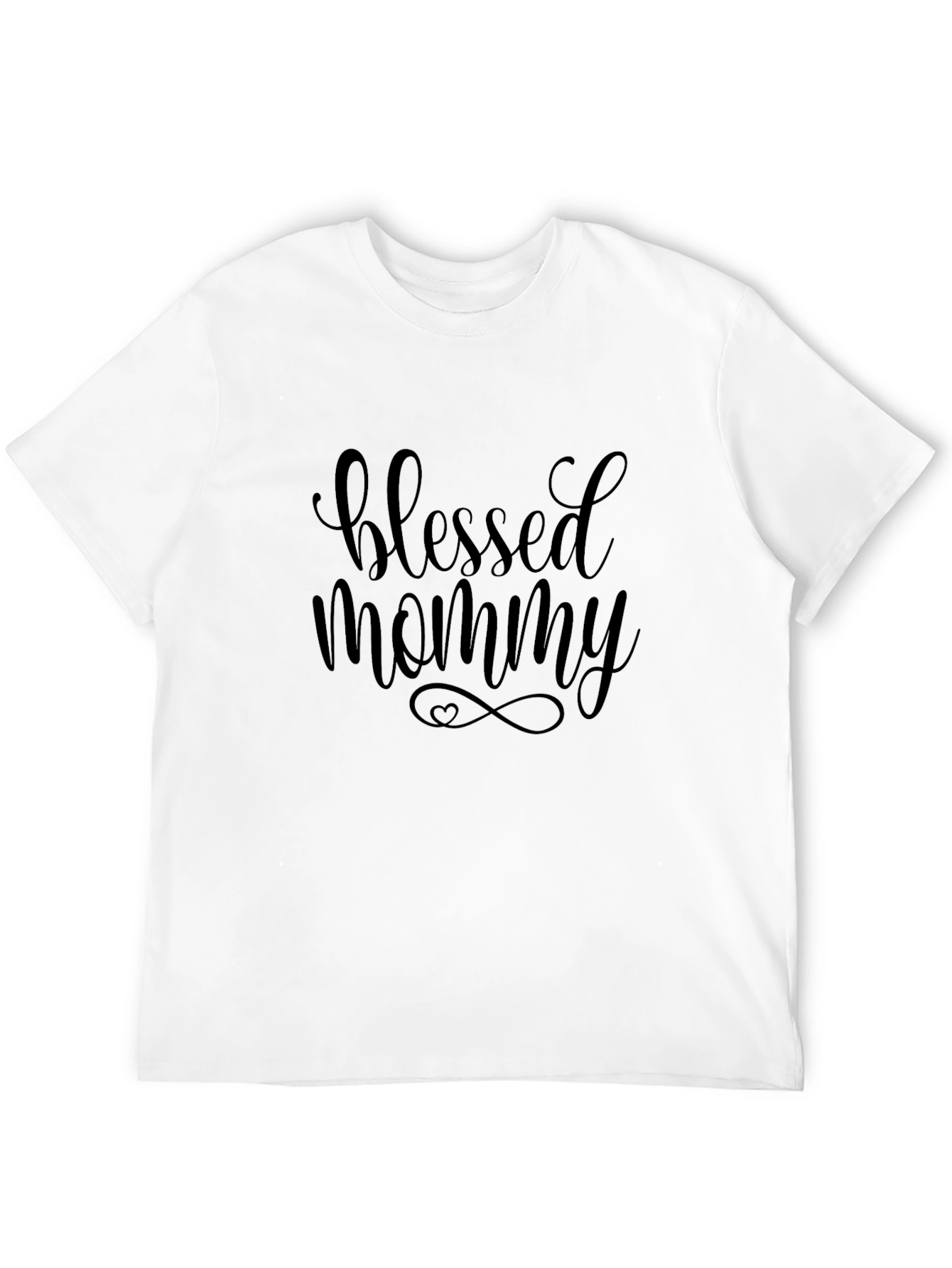 Blessed Mommy Black Graphic Tee Shirt - 12