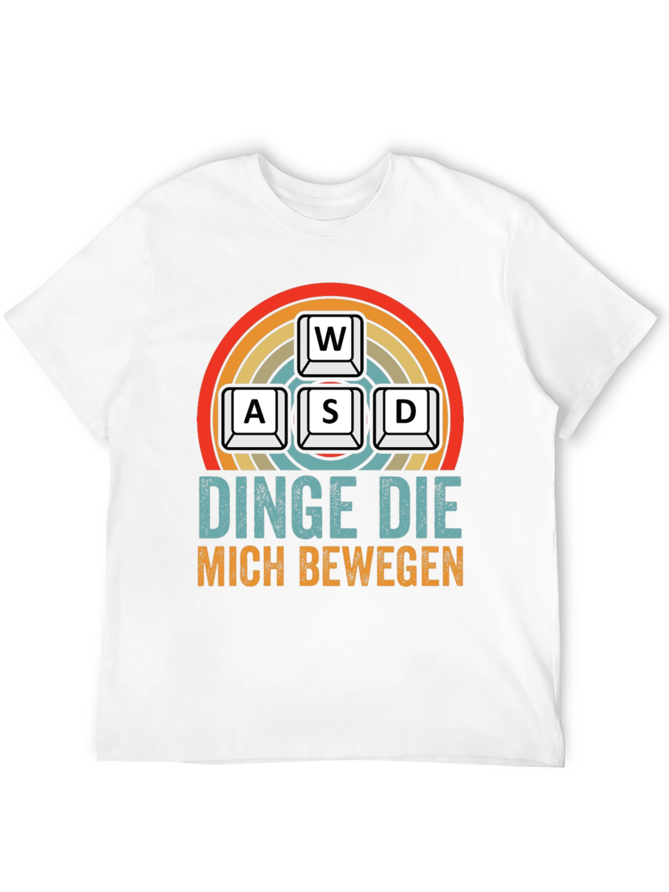 Black Gamer T-Shirt - WASD Keys - Dinge Die Mich Bewegen view 12