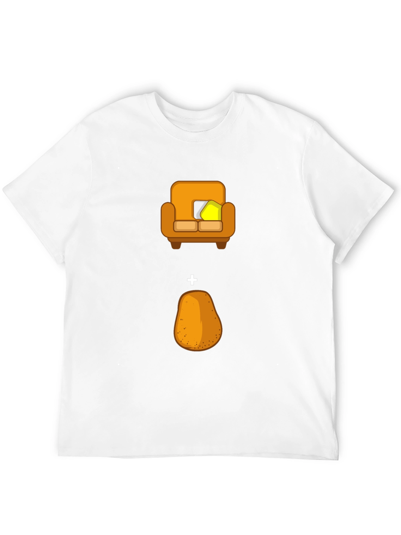 Black Couch Potato Funny Graphic Tee view 12