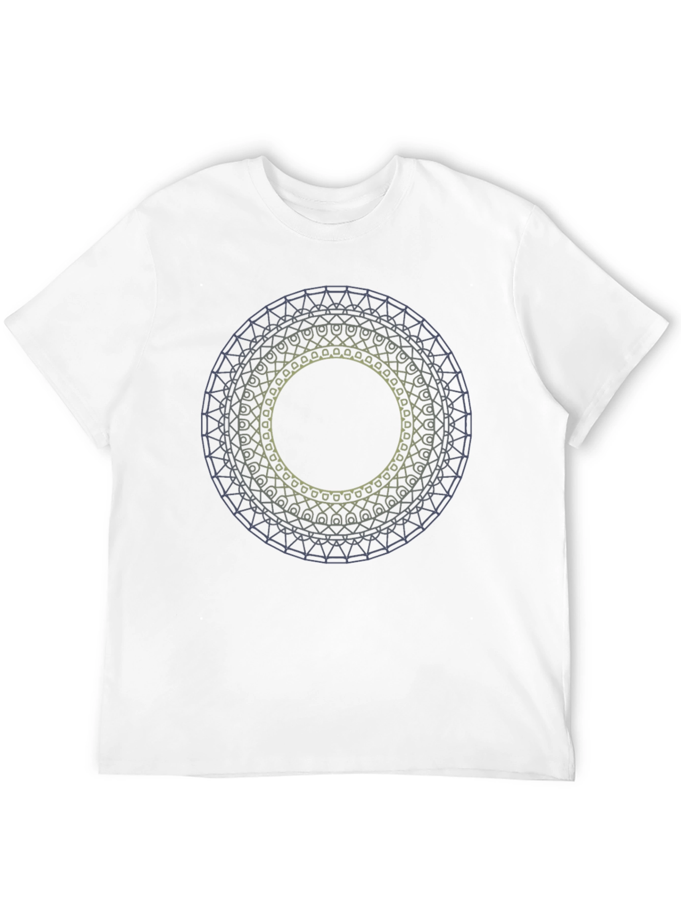 Black Geometric Mandala T-Shirt view 12
