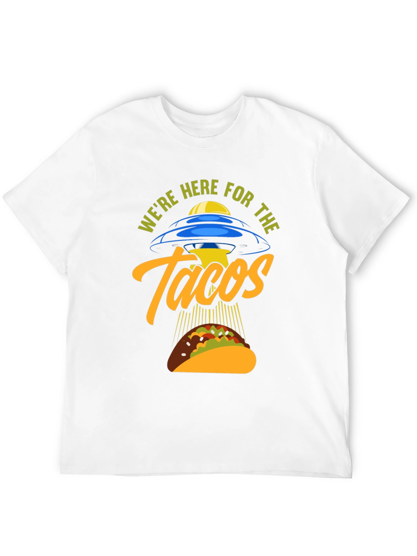 Black We're Here For The Tacos Black T-Shirt view 12