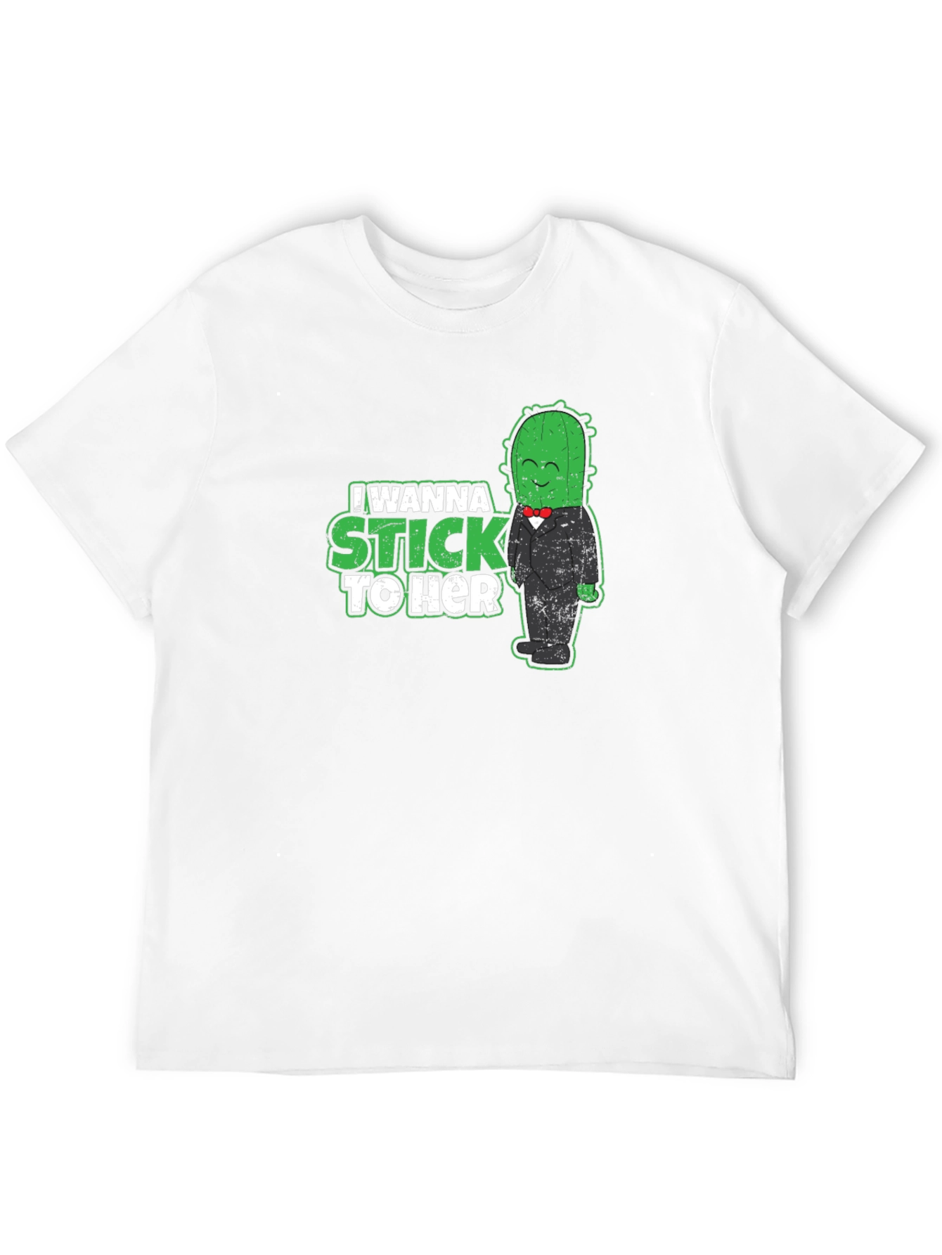 Black I Wanna Stick To Her - Cactus T-Shirt view 12