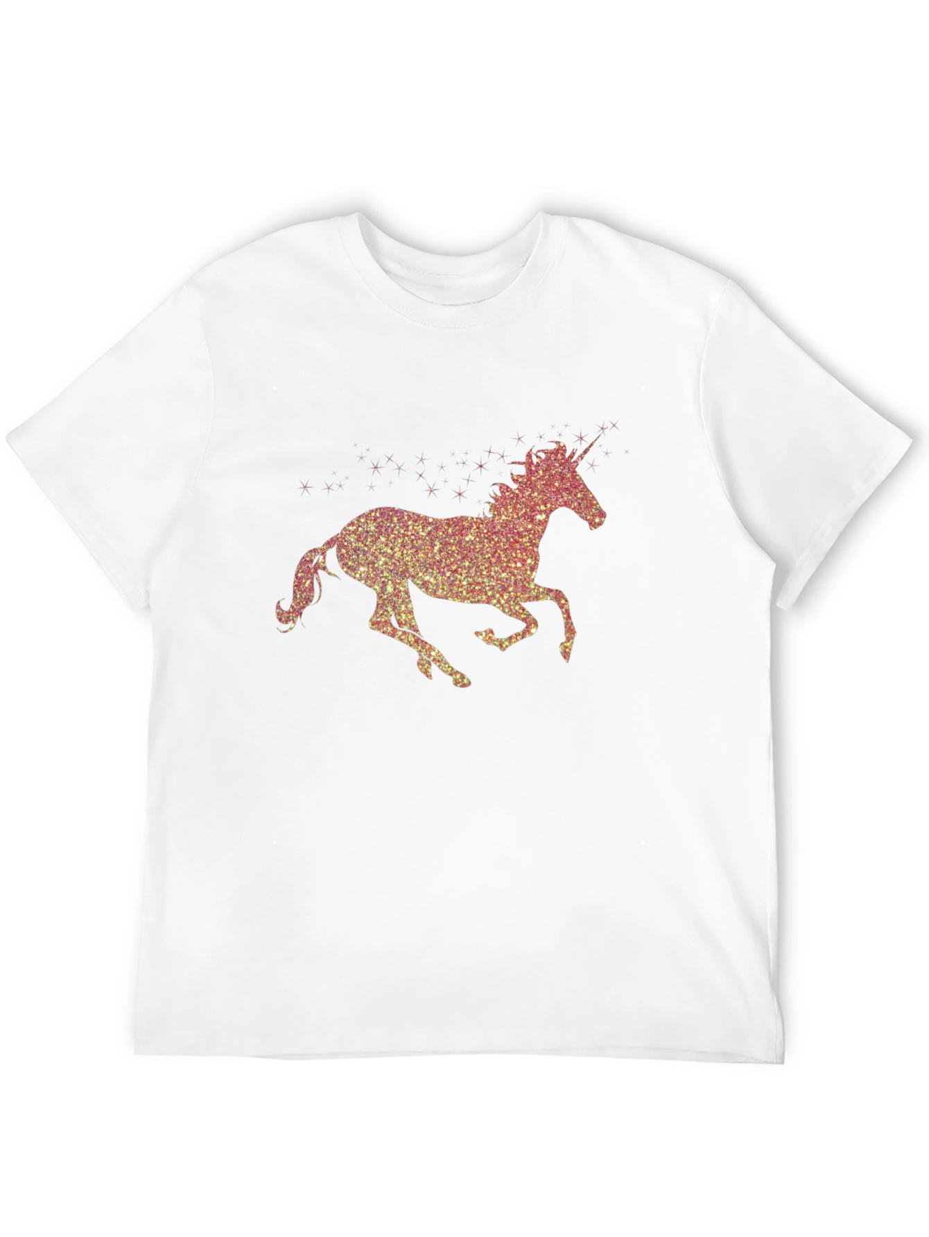 Black Unicorn Sparkle T-Shirt - Men's Black Tee view 12