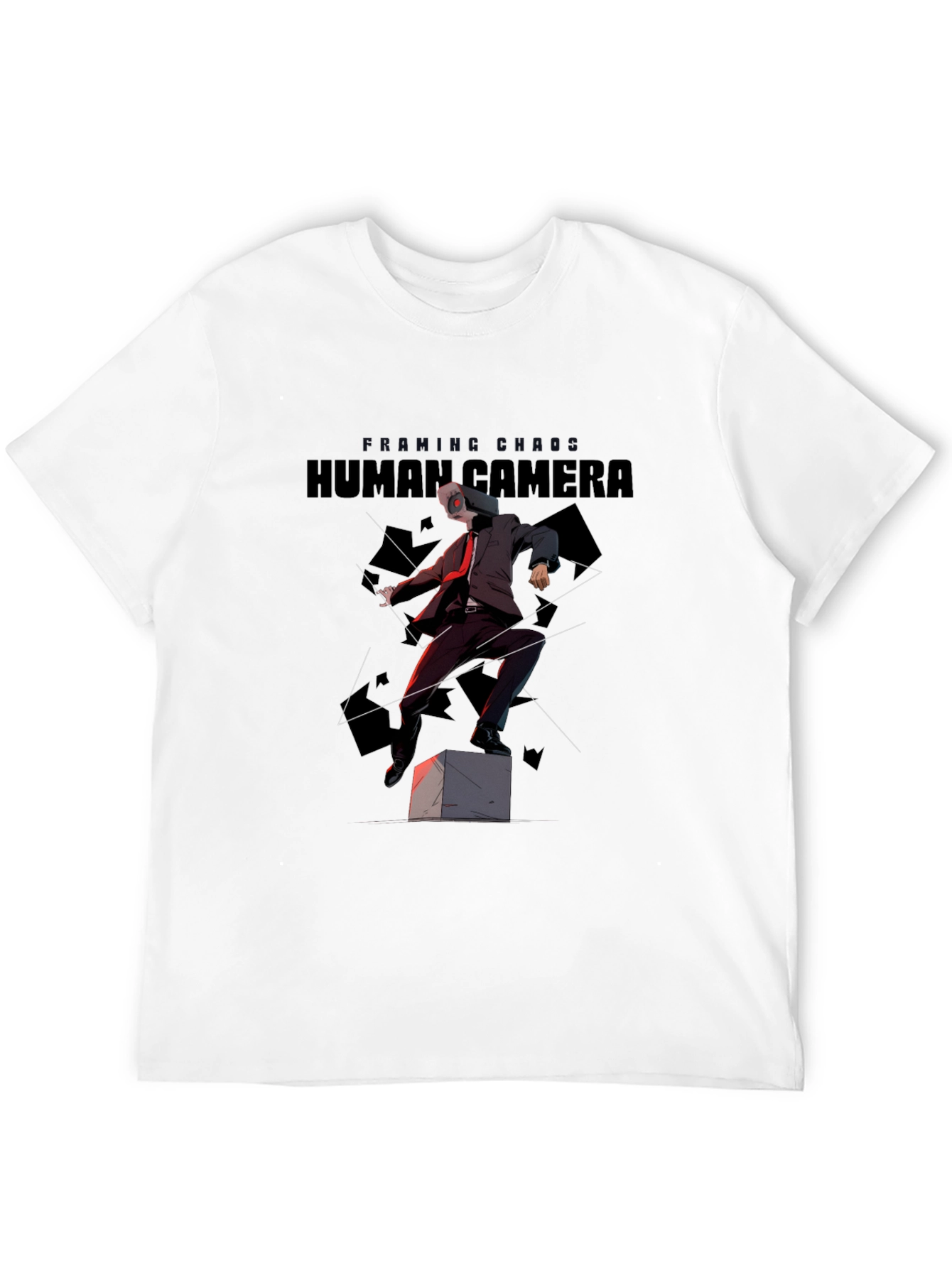 Black Human Camera Graphic Tee view 12