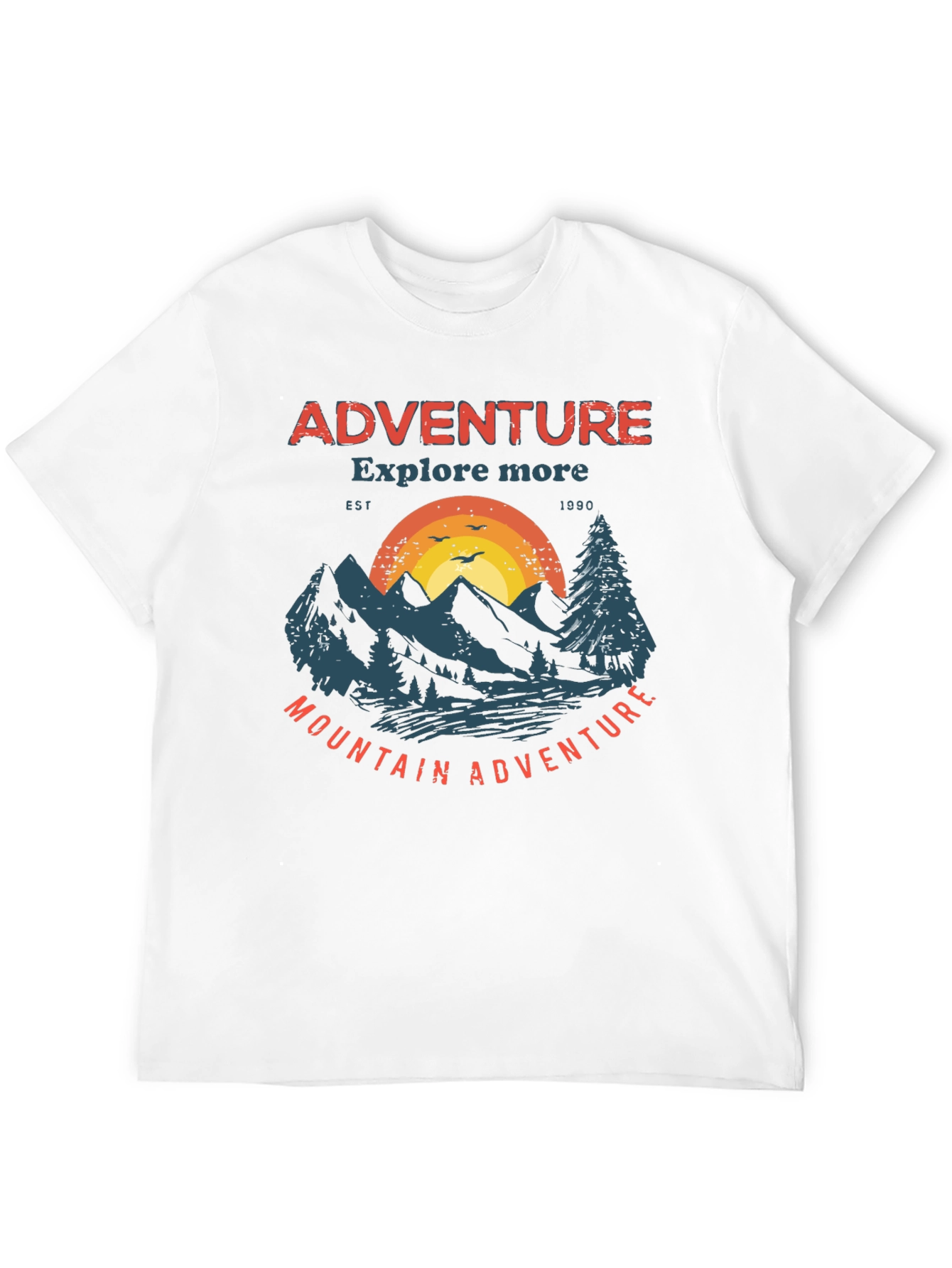 Black Adventure Mountain Graphic Tee view 12