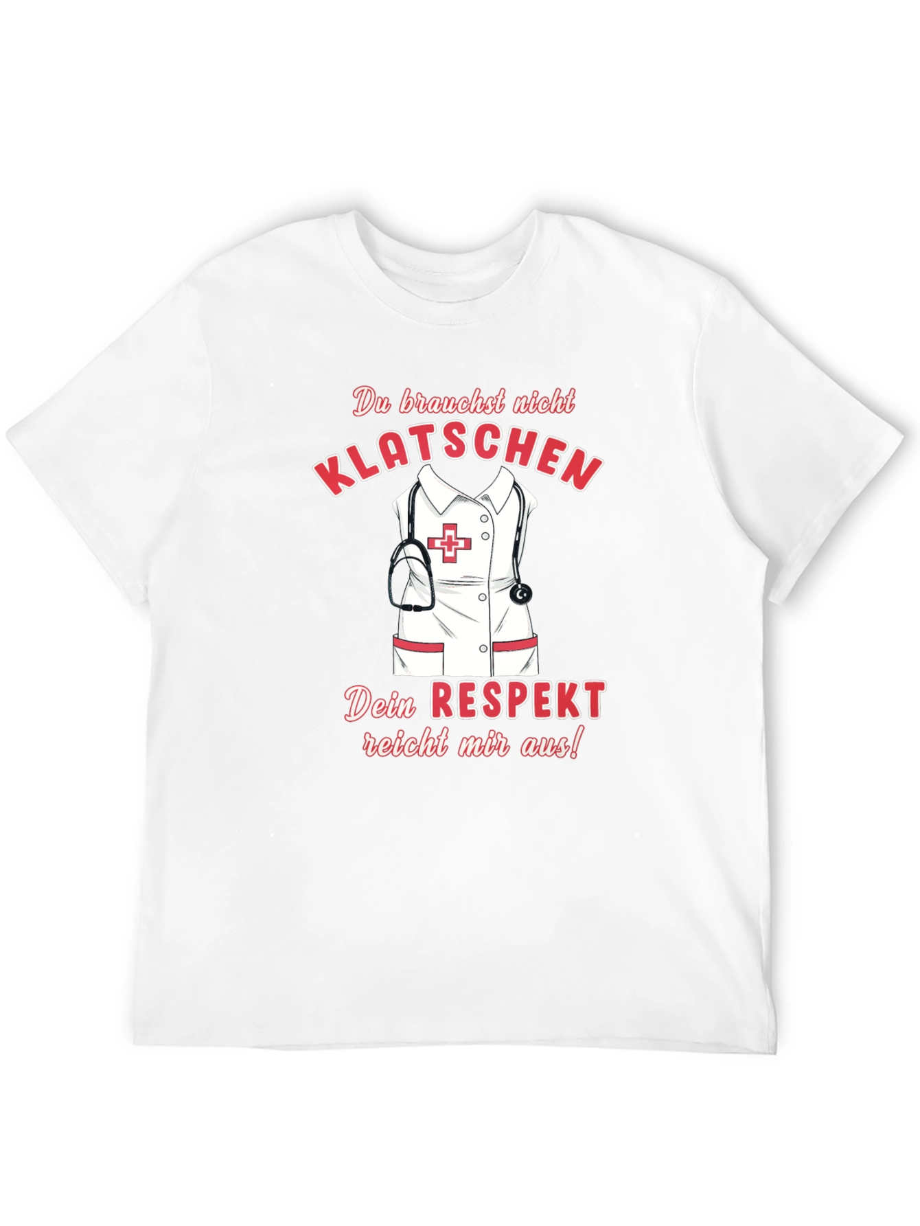 Black Nurse Respect T-Shirt - Funny German Saying view 12