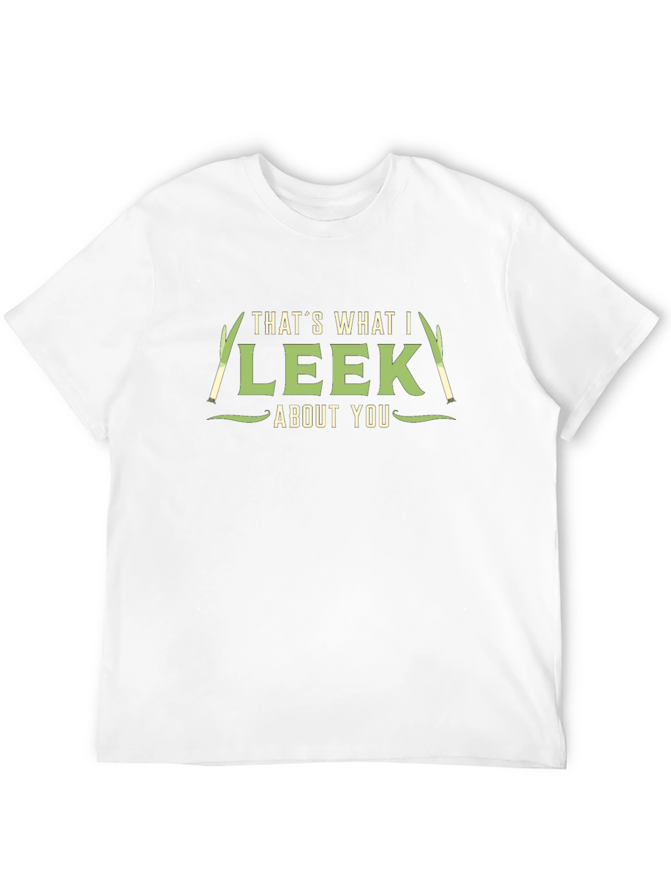 Black That's What I Leek About You Funny Pun T-Shirt view 12
