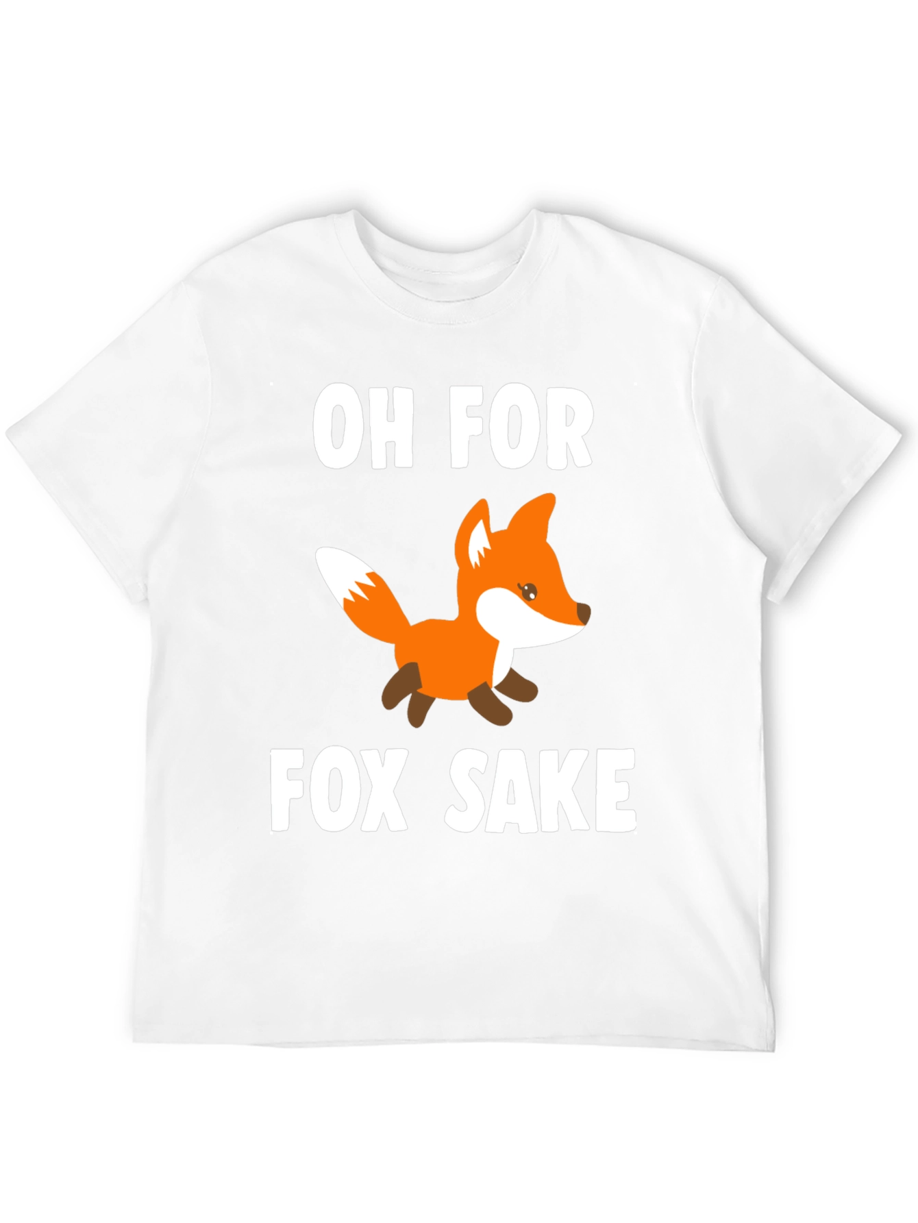 Black Oh For Fox Sake T-Shirt - Novelty Graphic Tee view 12