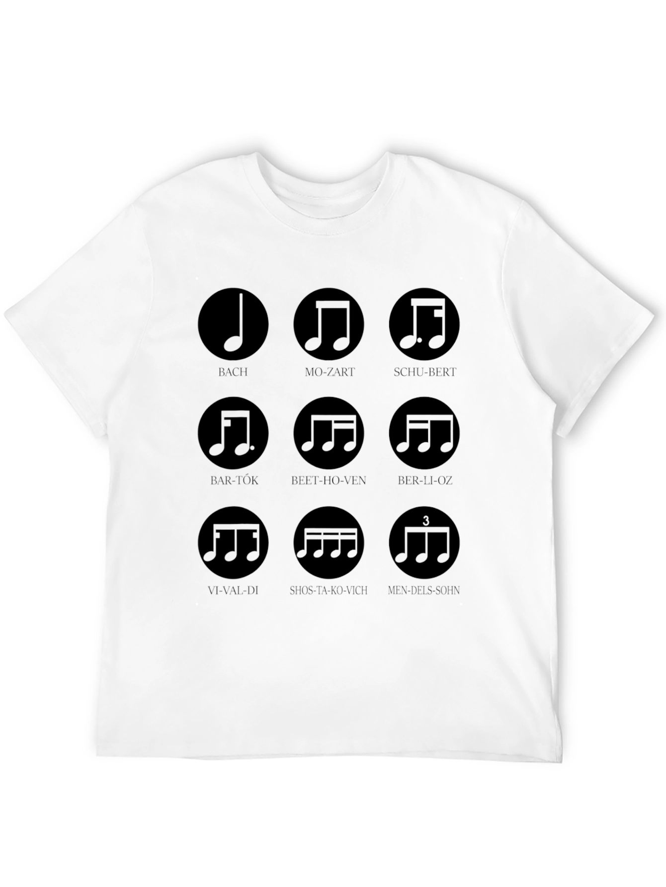Black Music Composer T-Shirt view 12