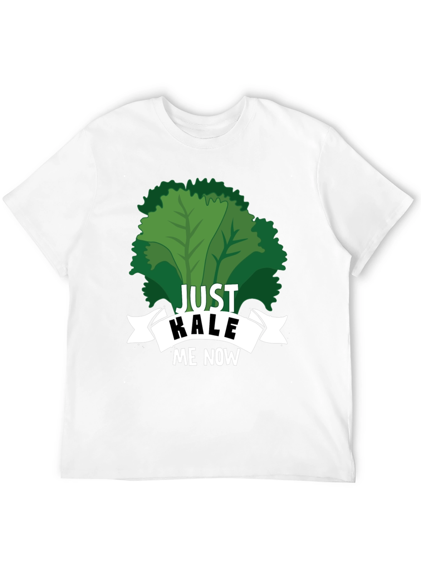 Black Just Kale Me Now Funny Vegan T-Shirt view 12