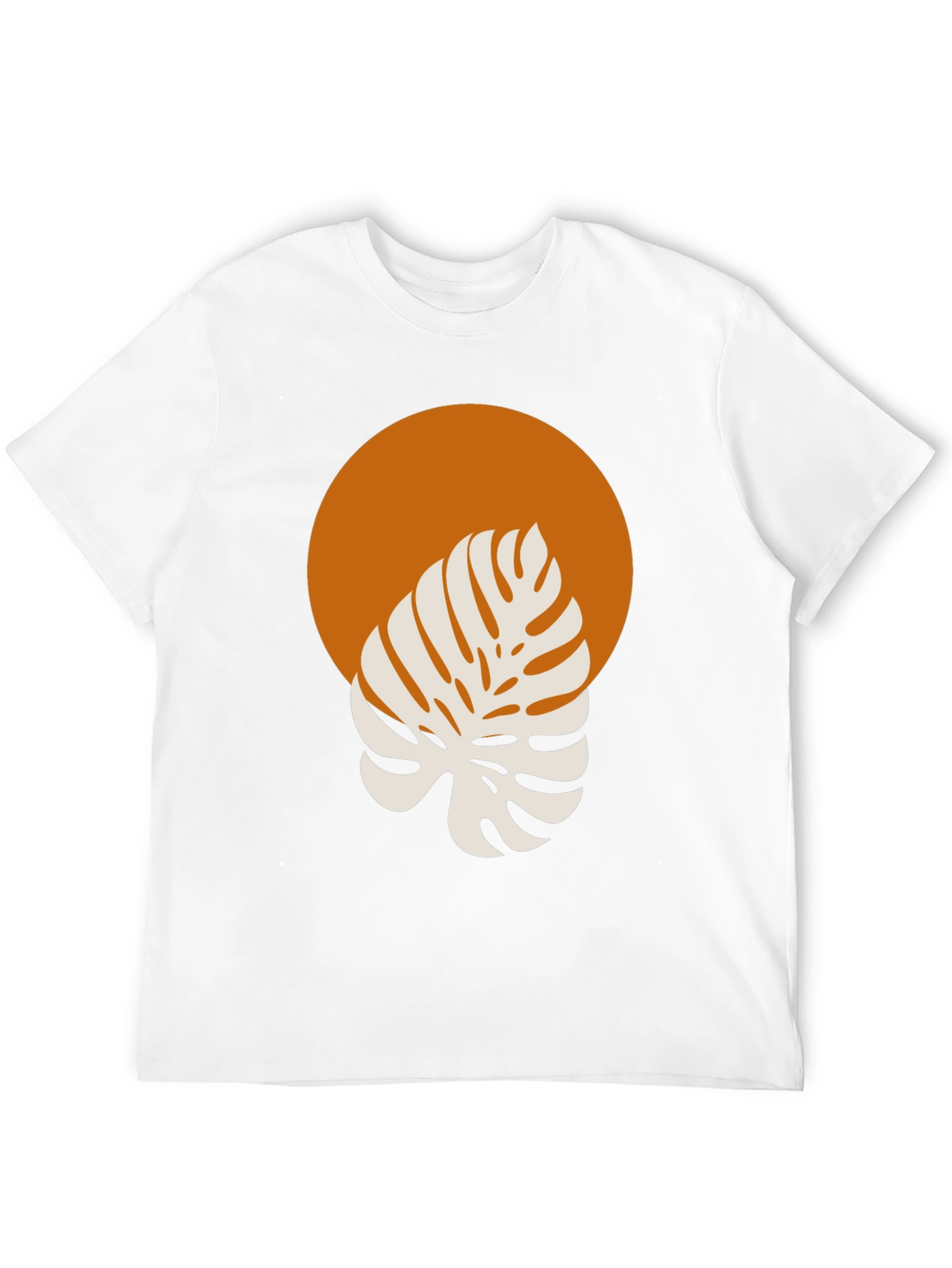 Black Monstera Graphic Tee - Modern Tropical Style view 12