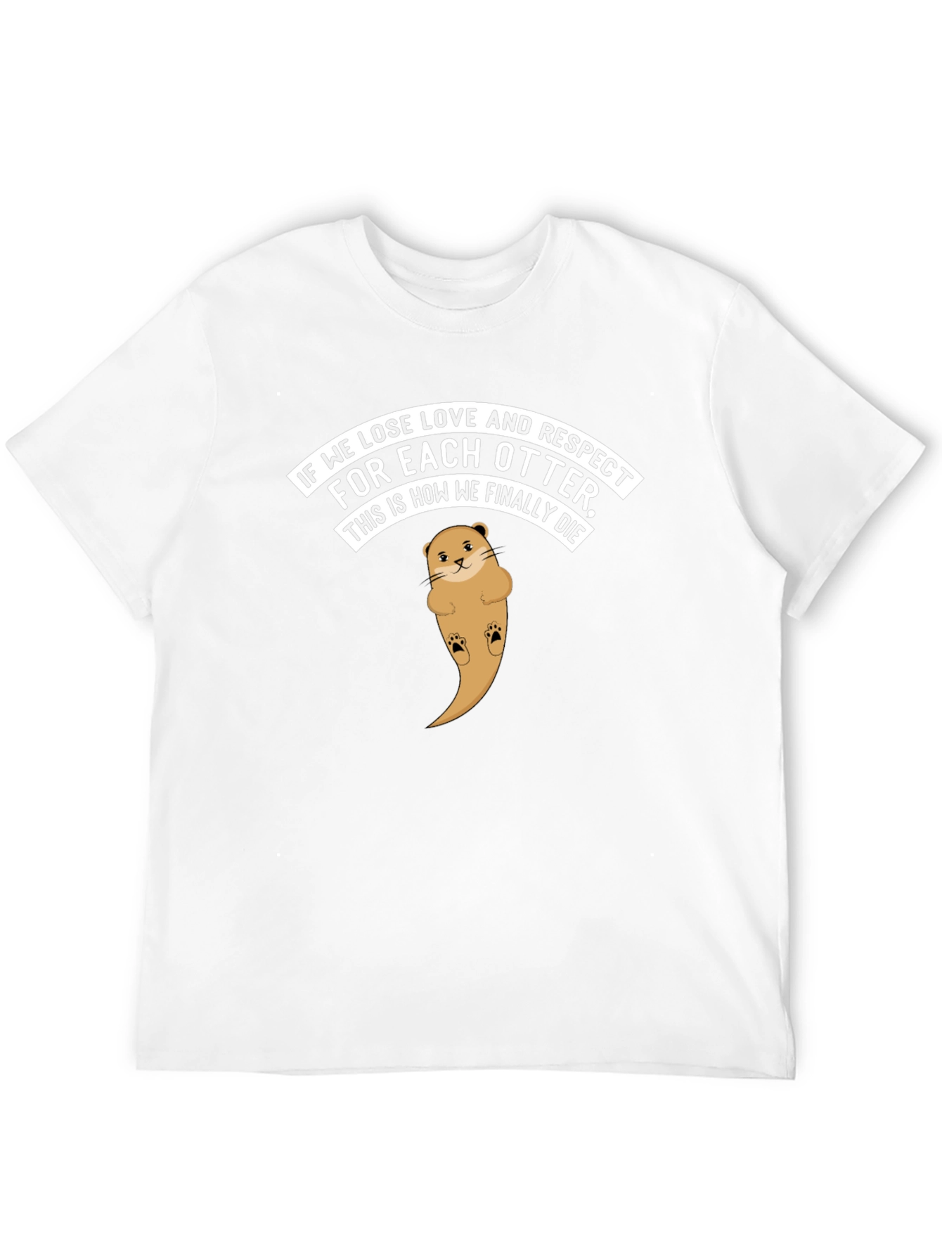 Black Otter Love T-Shirt - Respect & Affection Graphic Tee view 12