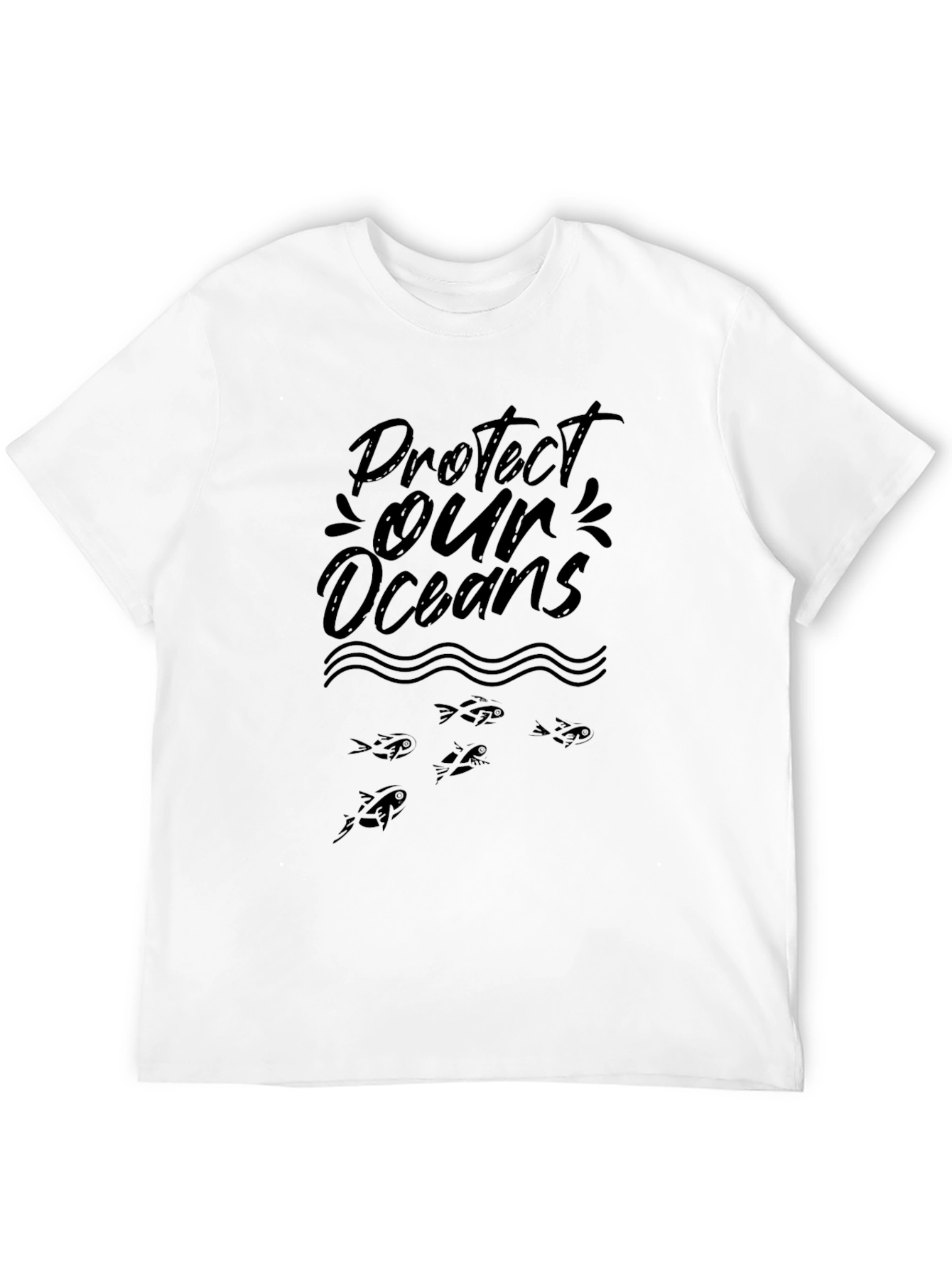 Black Protect Our Oceans Black T-Shirt view 12