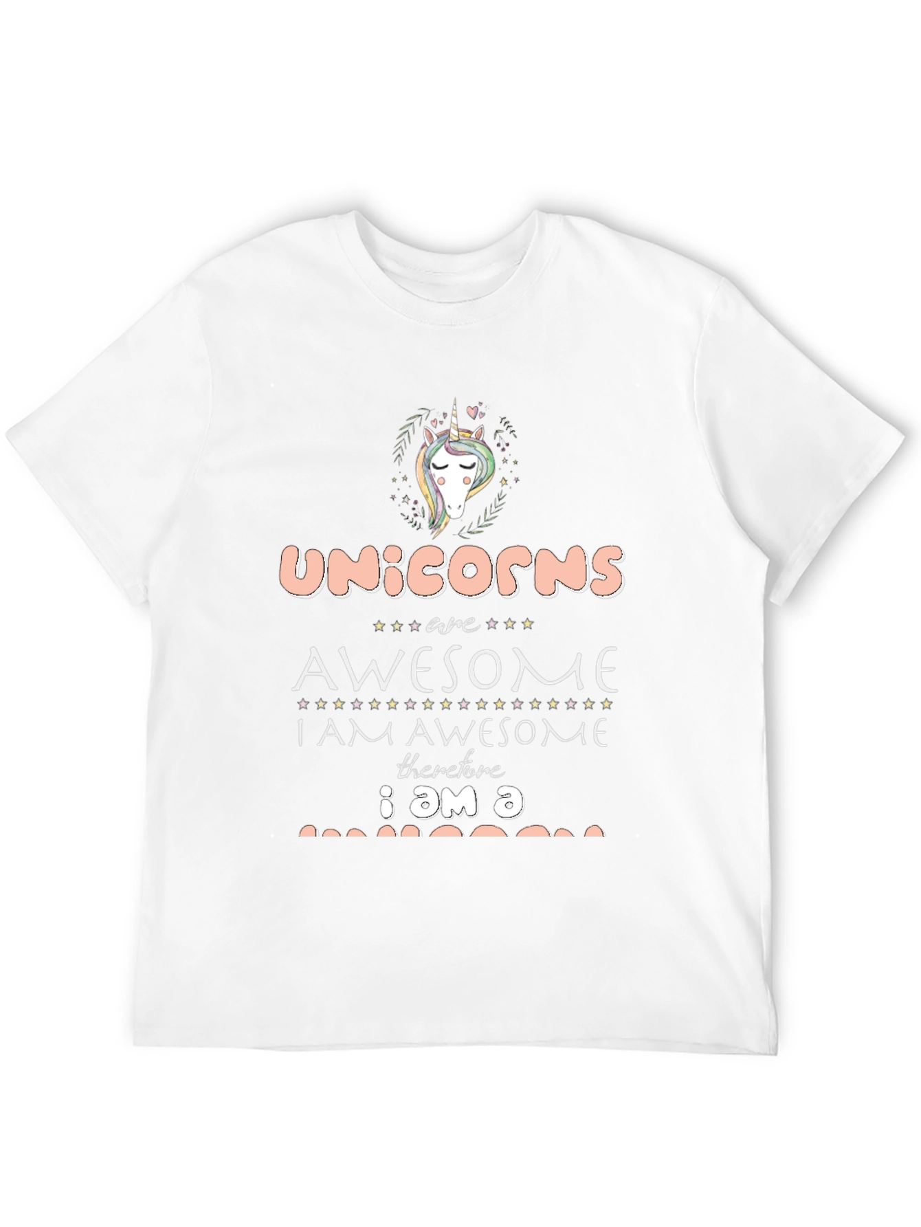 Black Unicorns are Awesome Black T-Shirt view 12