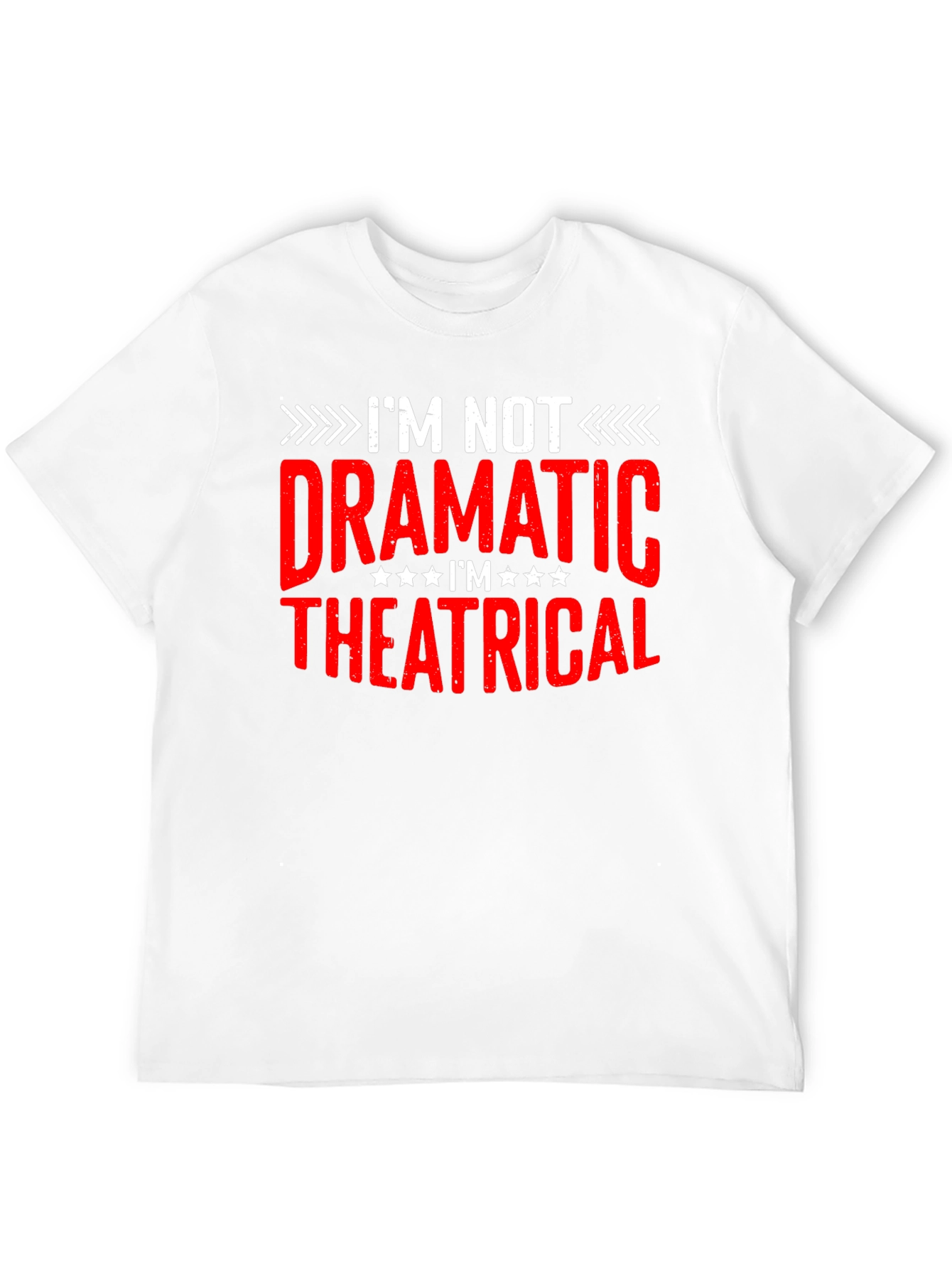 Black I'm Not Dramatic Theatrical Black T-Shirt view 12