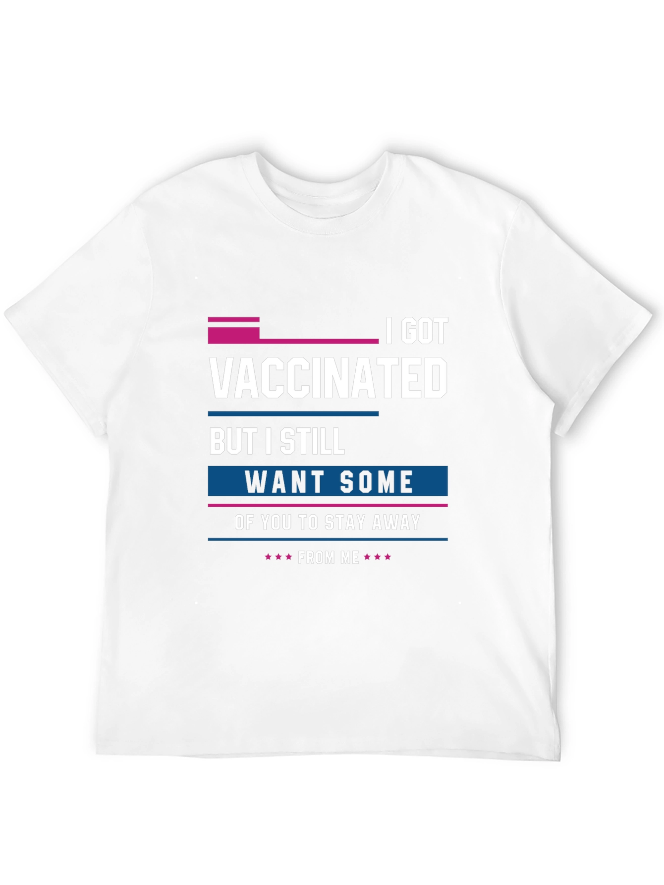 Black Vaccinated Stay Away T-Shirt - Funny Sarcastic Social Distancing Tee view 12