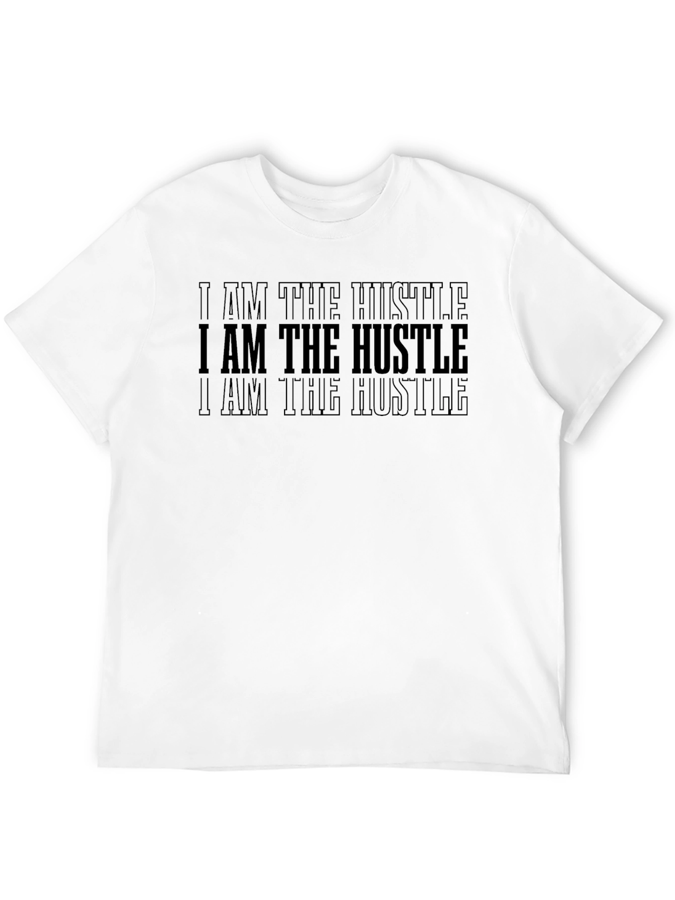 Black I AM THE HUSTLE Graphic Tee - Black view 12