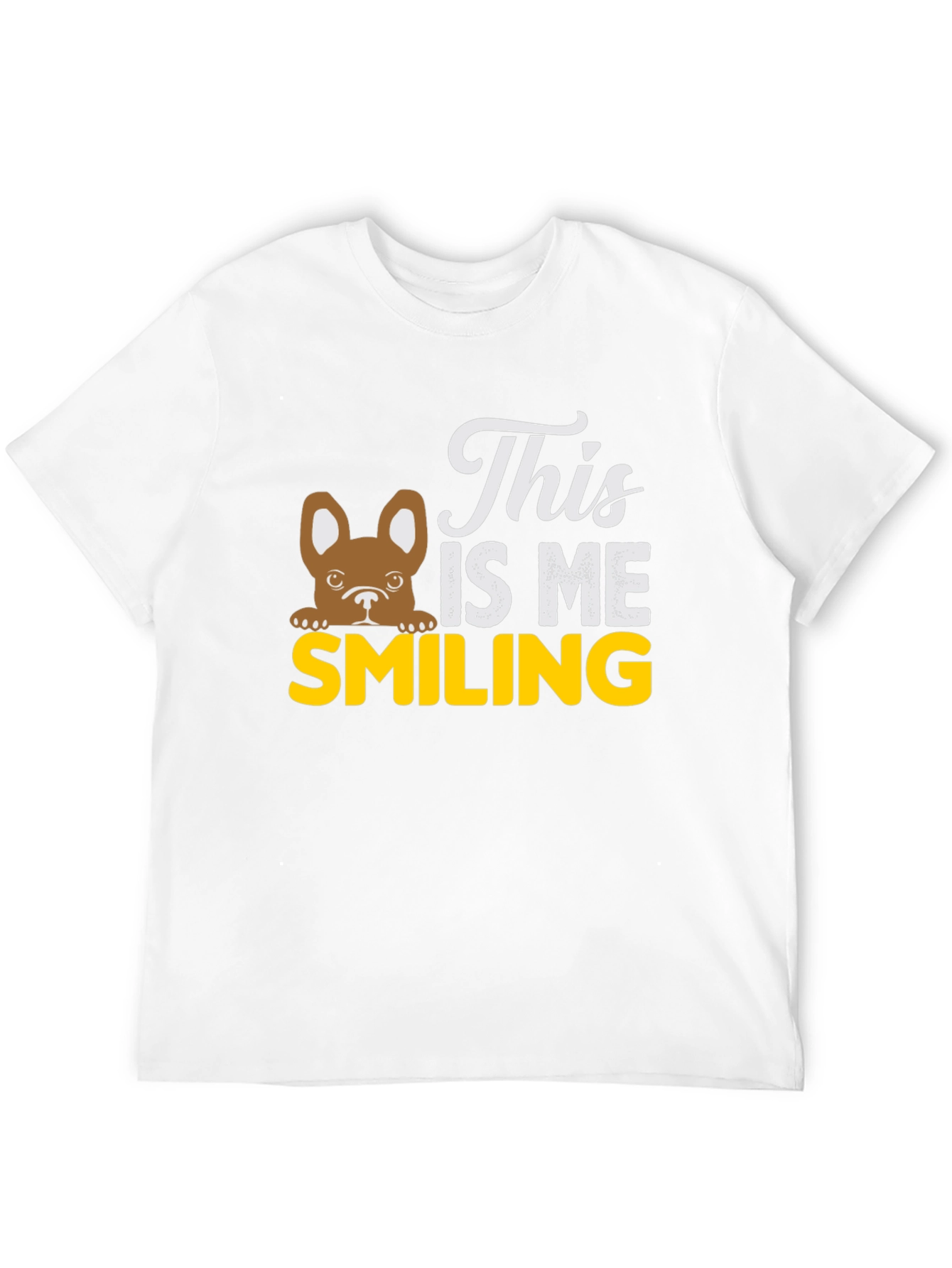 Black This Is Me Smiling Dog T-Shirt view 12