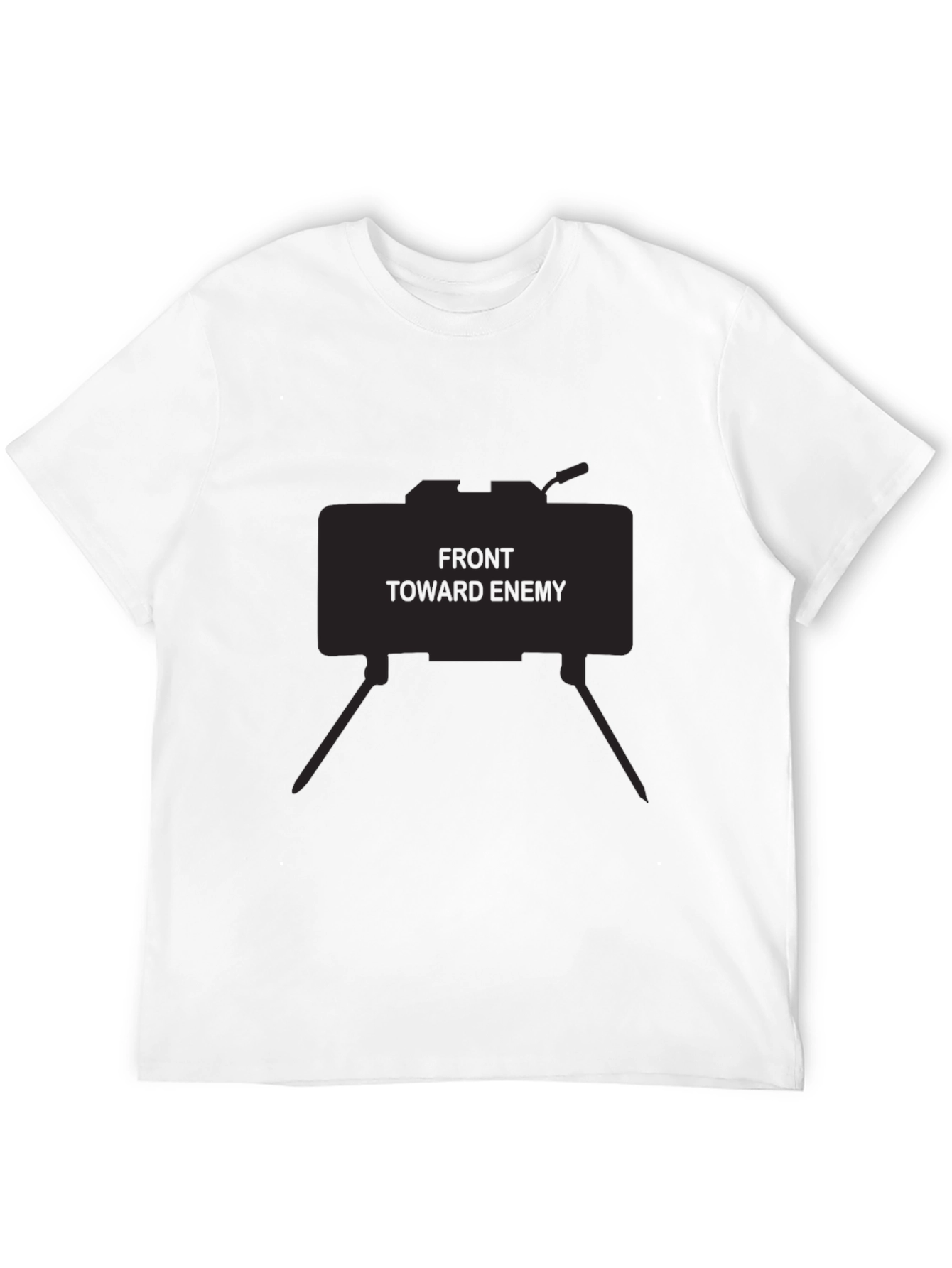 Black Front Toward Enemy Graphic Tee - Black view 12