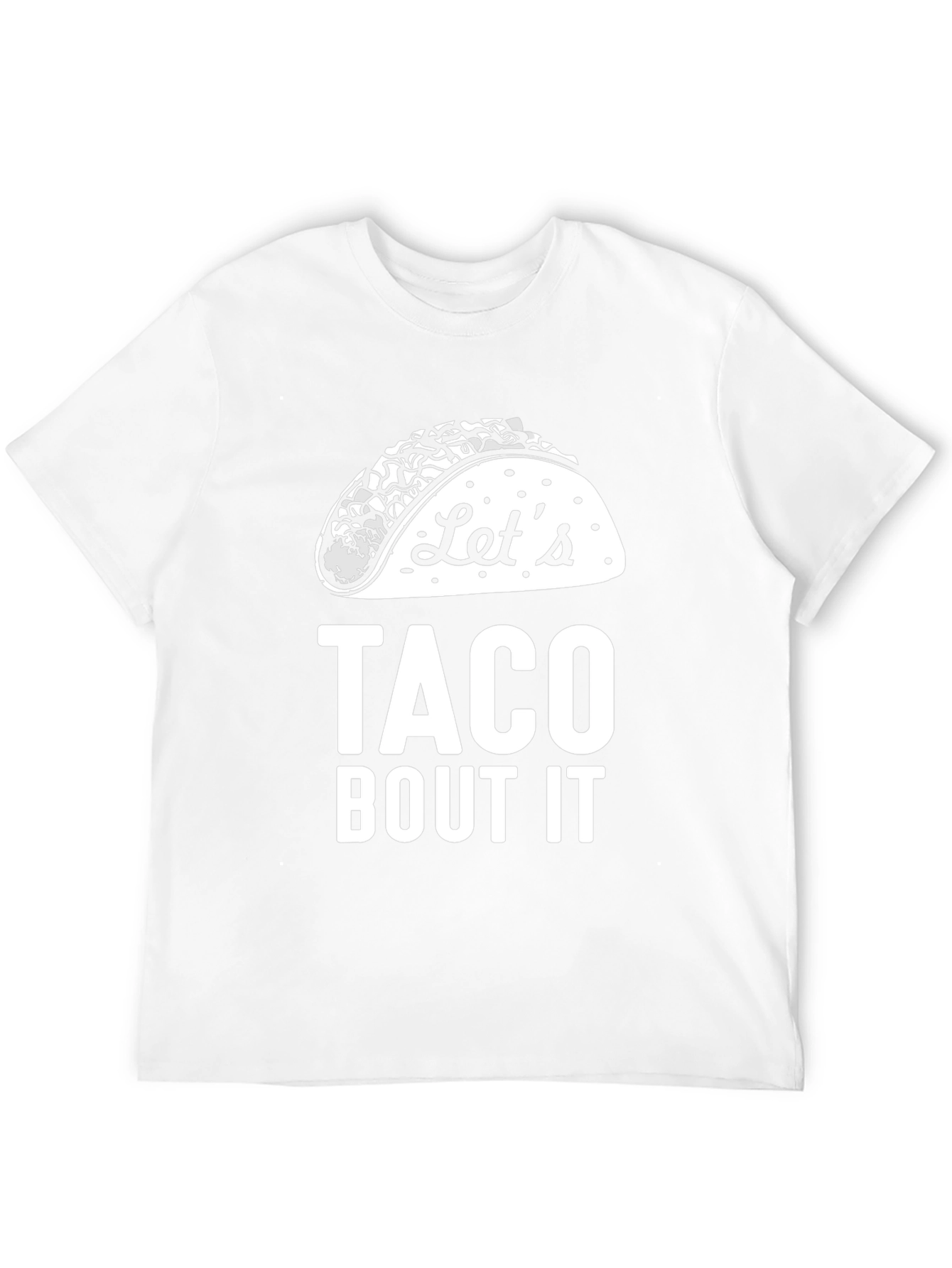 Black Let's Taco Bout It Black Graphic Tee view 12
