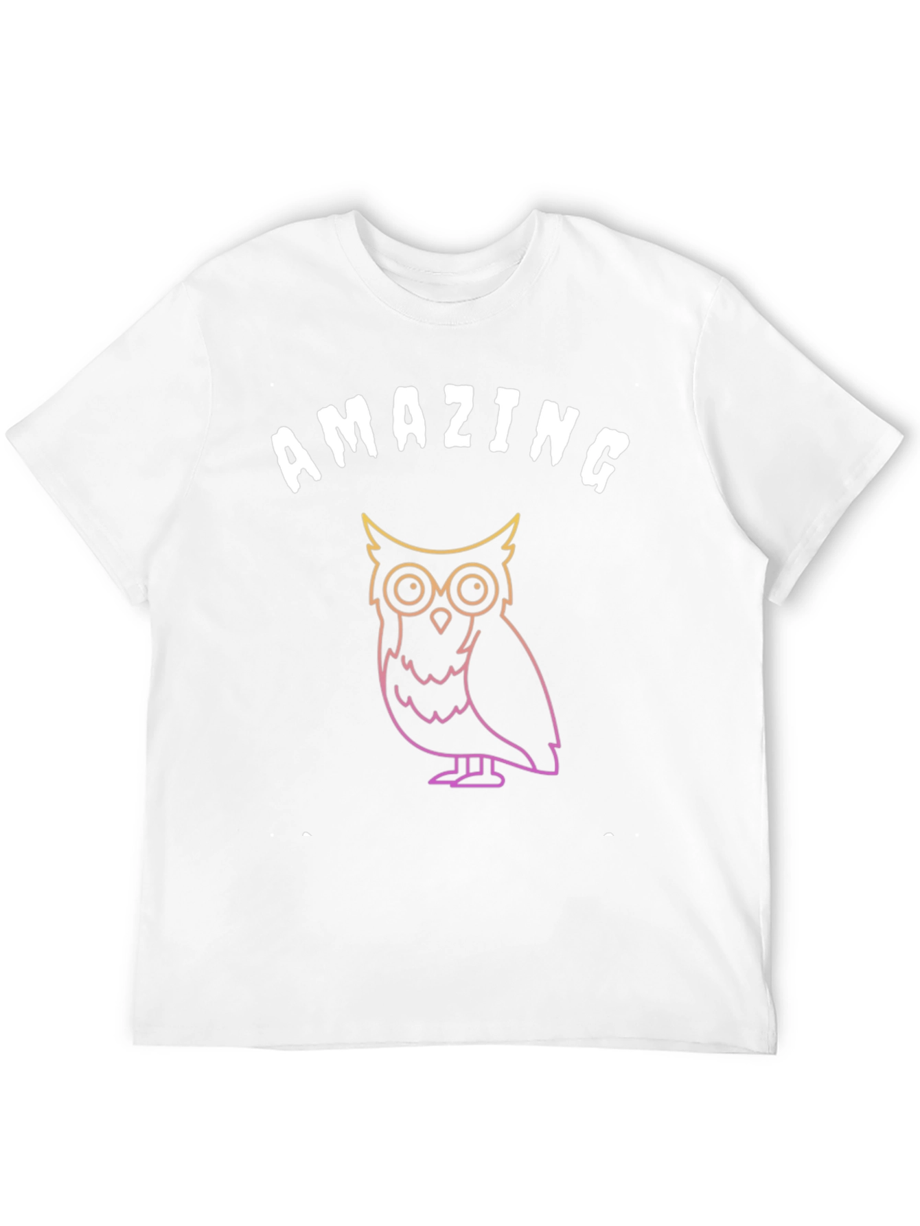 Black Amazing Owl Graphic T-Shirt - Soft Black Tee view 12