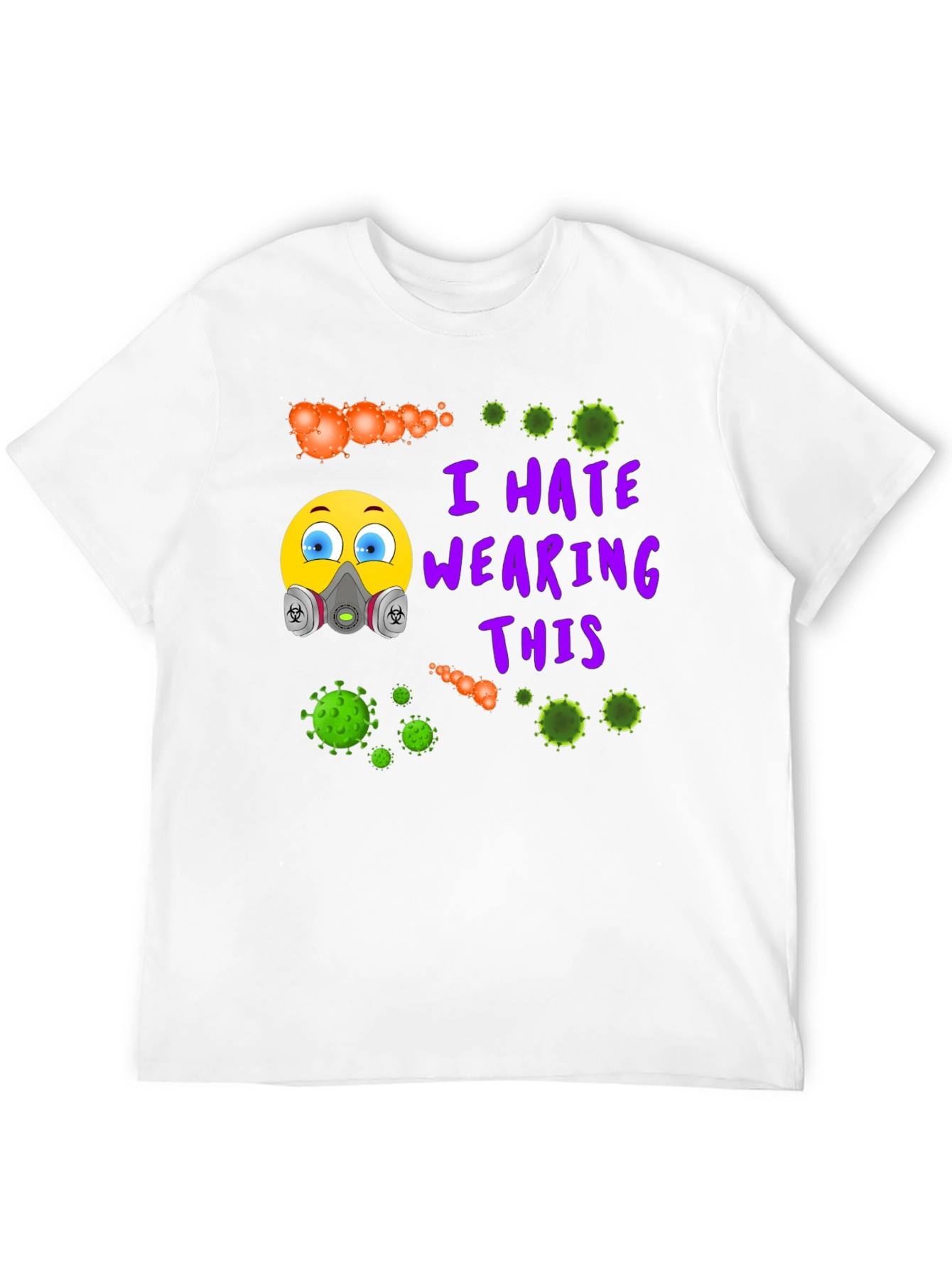 Black I Hate Wearing This T-Shirt - Novelty Virus Graphic Tee view 12