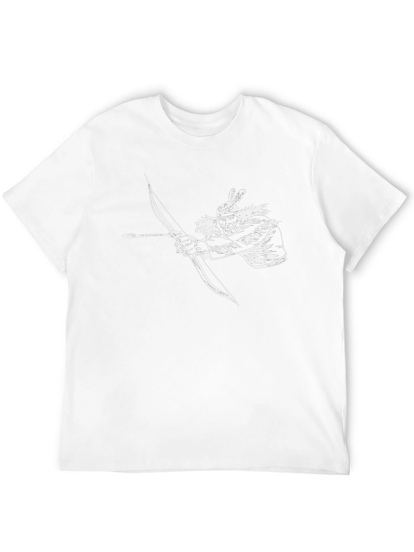 Black Archer Graphic T-Shirt - Black Crew Neck Tee view 12