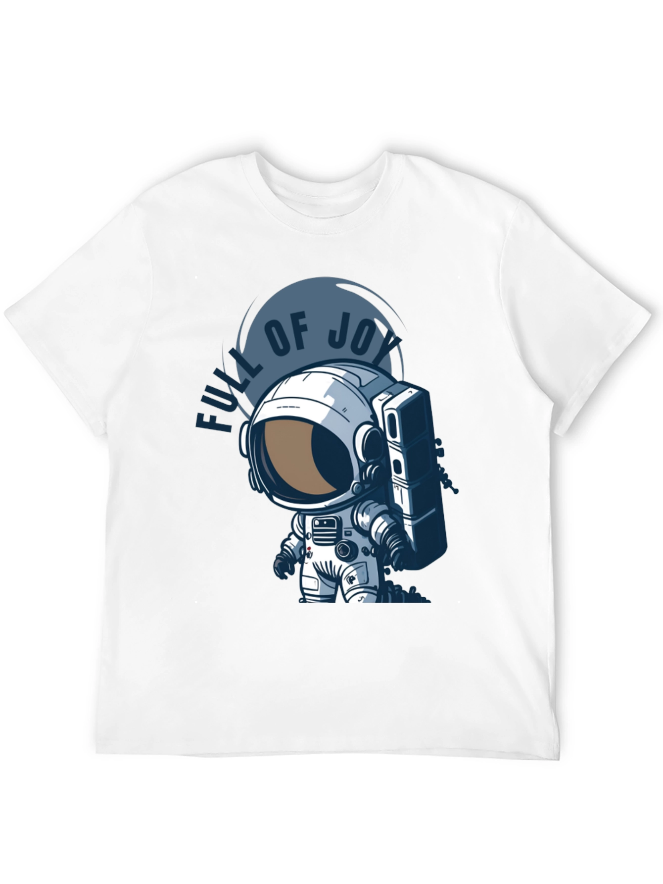 Black Full of Joy Astronaut Graphic T-Shirt view 12