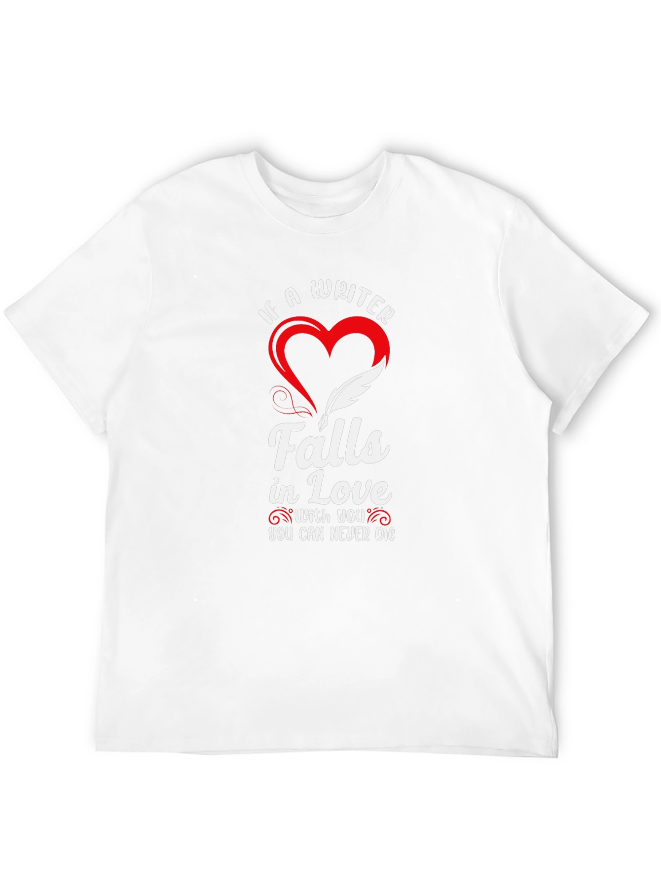 Black Writer Falls In Love T-Shirt view 12