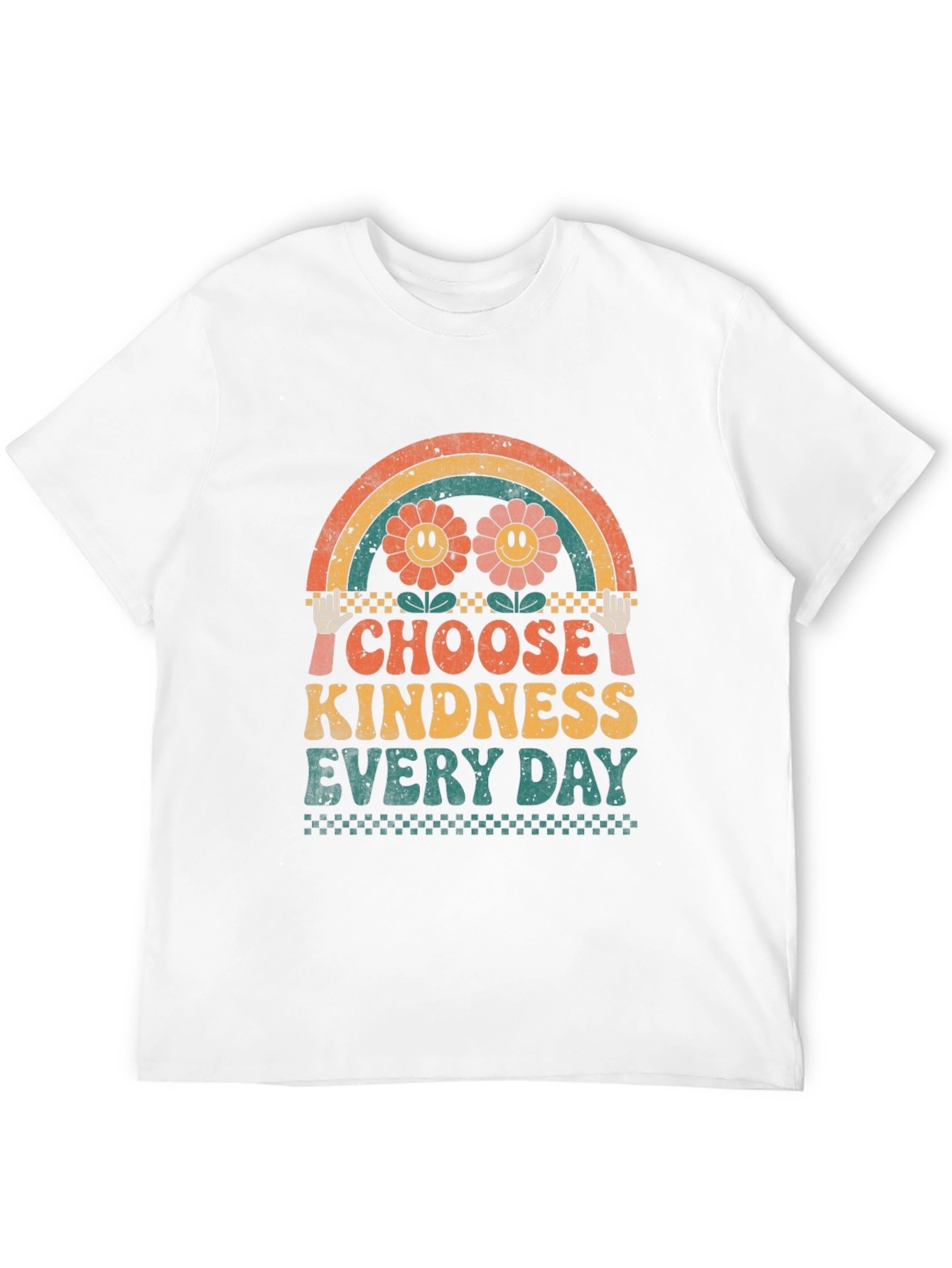 Black Choose Kindness T-Shirt Retro Graphic Tee view 12